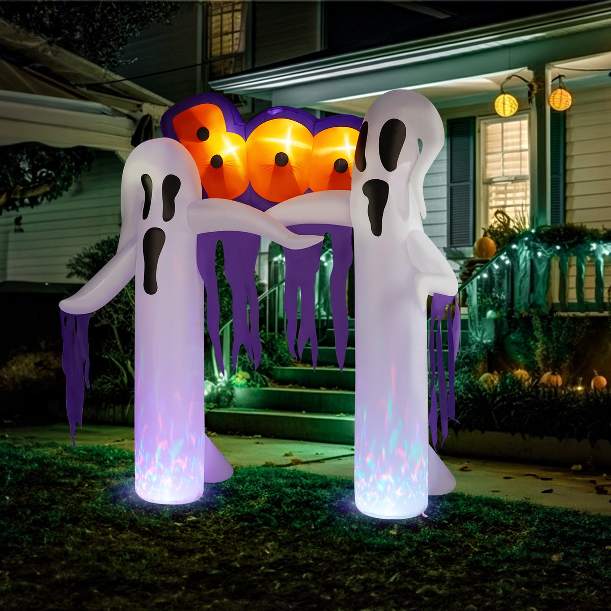 Zimtown 10 FT Halloween Inflatables Ghost Arch Outdoor Halloween Decoration