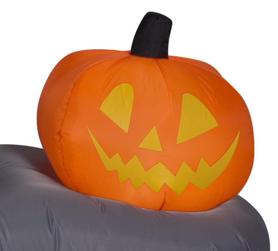 Gemmy Industries Yard Inflatables Nightmare Before Christmas Halloween Town Scene, 6 ft