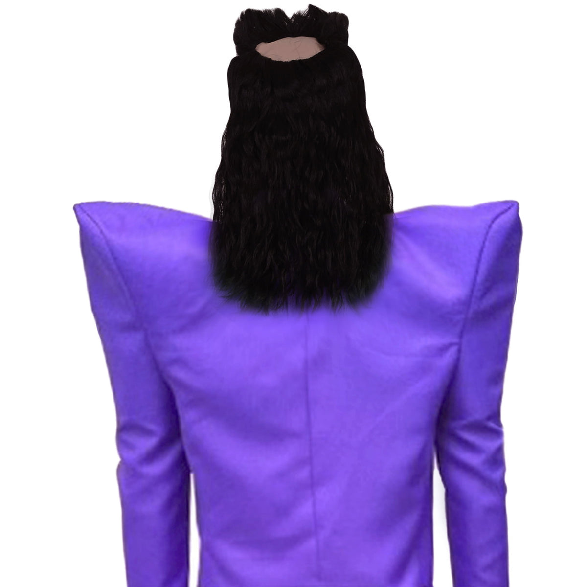 Men's Dark Purple 80s Punk Rock Star Costume for Adult – Retro Jumpsuit with Mock Turtleneck for Halloween Cosplay