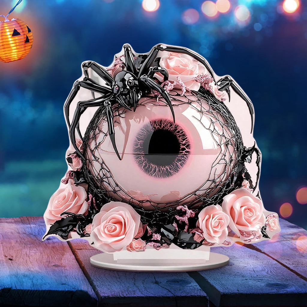 PEIBang Halloween Witch 2D Acrylic Decor,Halloween Tabletop Centerpiece for Living Room Home Party Decorations