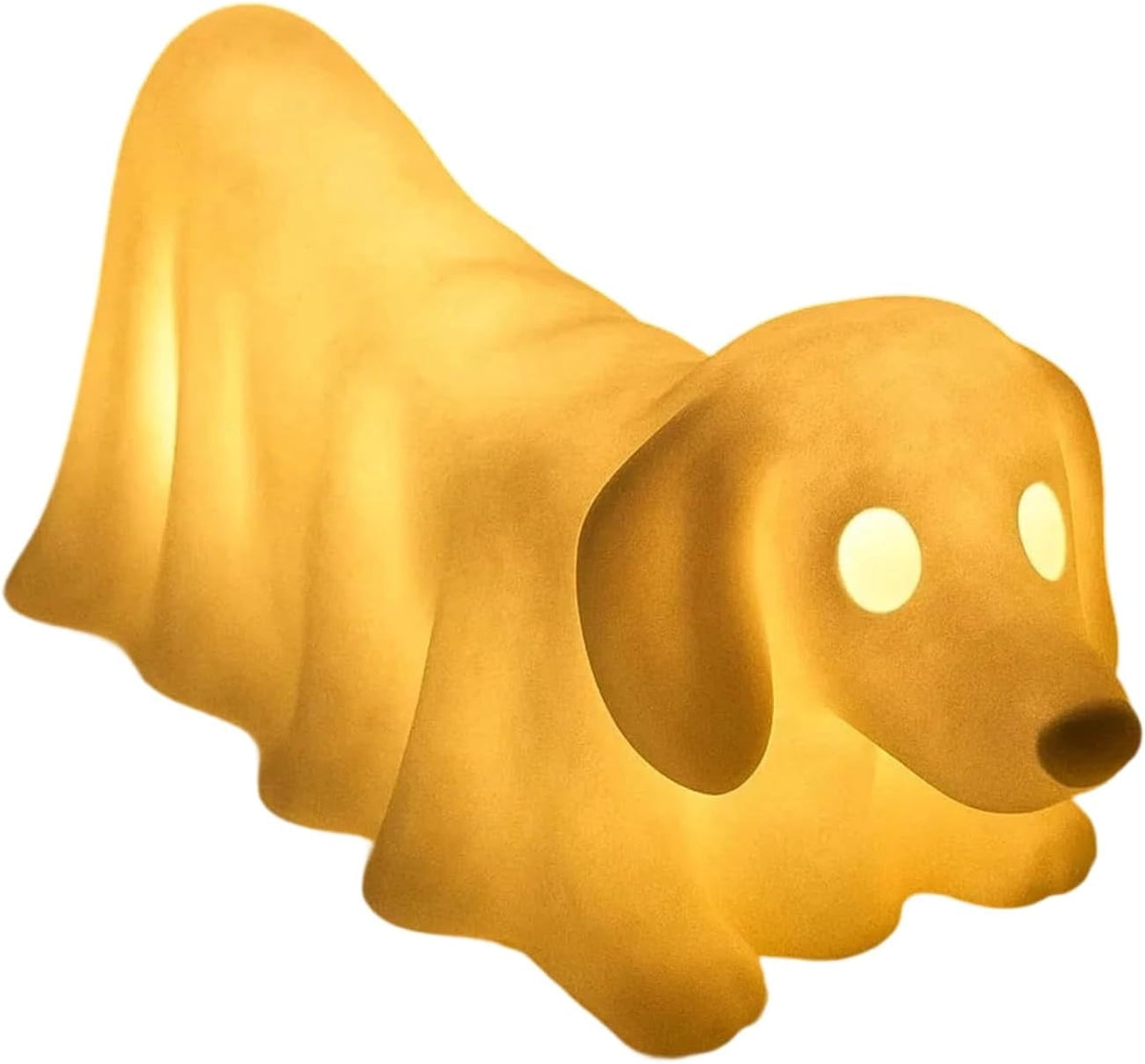 Dachshund Ghost Lamp - Cute Halloween Decor Nightlight for Dog Lovers, Glowing Ghost Dog Figurine for Bedrooms and Offices, Unique Quirky Décor with LED Technology