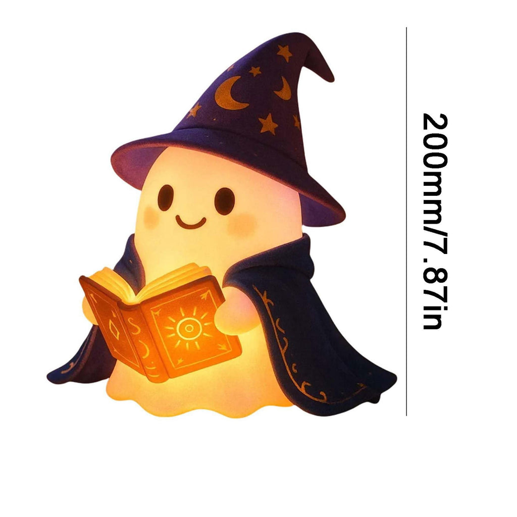 YZEGDCH Halloween 3D Ghost Campfire Flickering Night Light 2 Funny Roasting Marshmallows at Campfire LED Electric Faux Flameless Campfire Nightlight Funny Halloween Decor