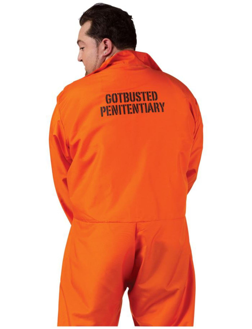 Fun World Got Busted Orange Jumpsuit Men's Halloween Fancy-Dress Costume for Adult, One Size