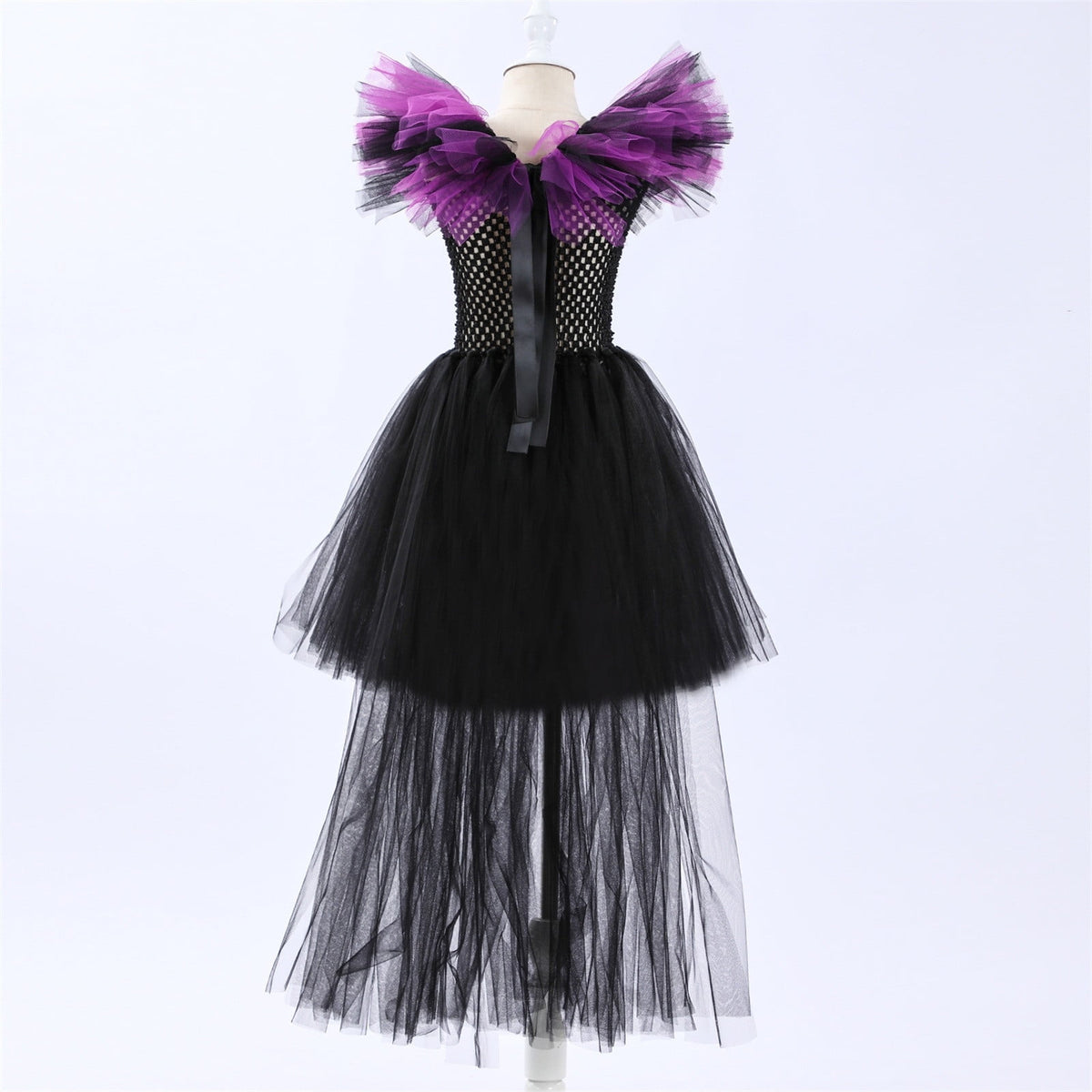 HNMKIU Halloween for Girls Toddler Kids Baby Girls Magnificent Witch Halloween Black Gown Fancy Dress Up Cosplay Party Tutu Dress Dresses E - 18-24 Months