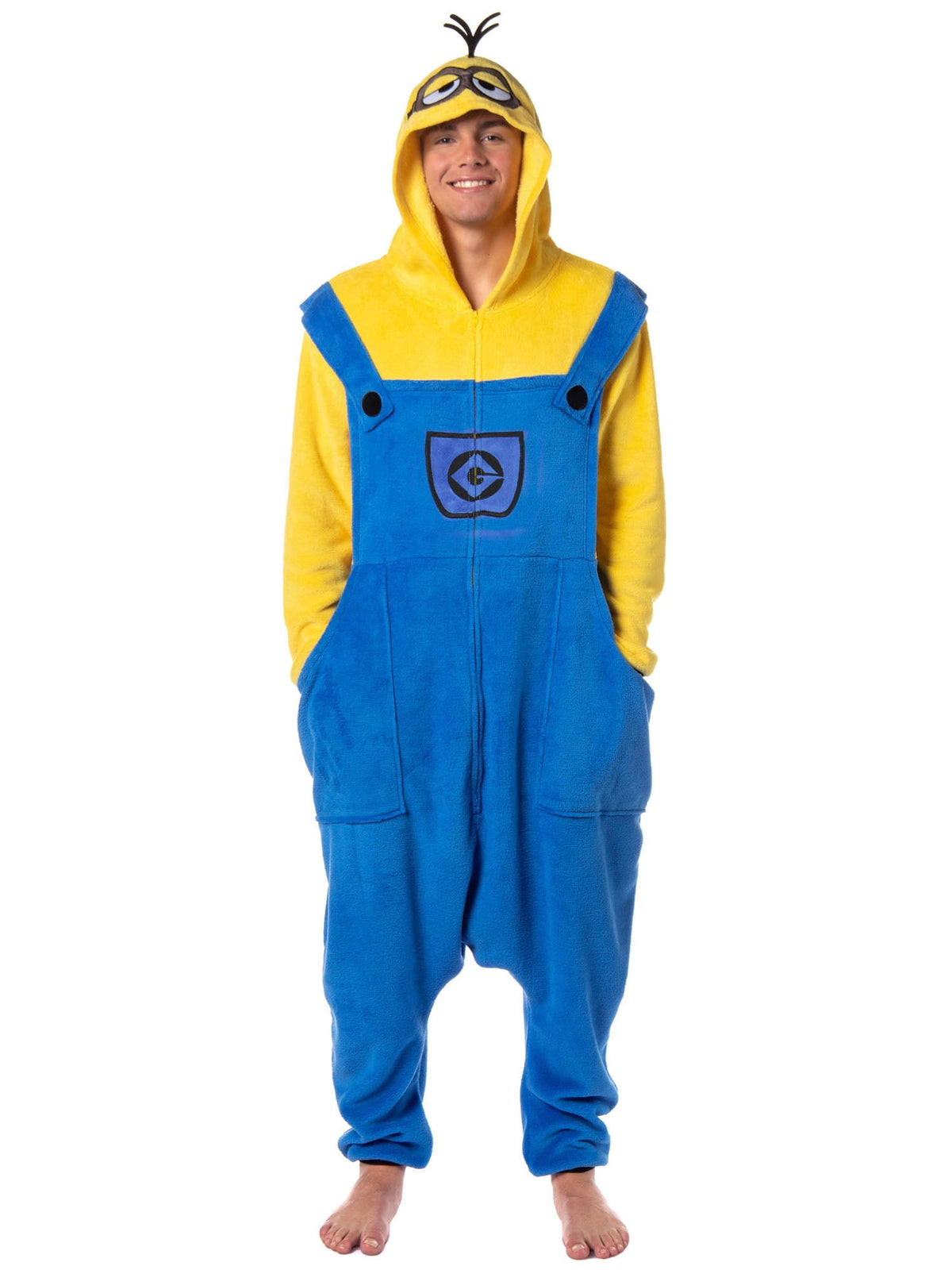 Despicable Me Men's Minions Costume Kigurumi Character Union Suit Outfit