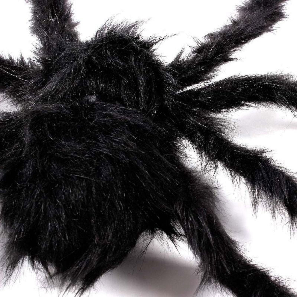 29.5" Black Large Spider Plush Toy Realistic Hairy Spider Halloween Party Scary Decoration Haunted House Prop Indoor Outdoor Yard Decor