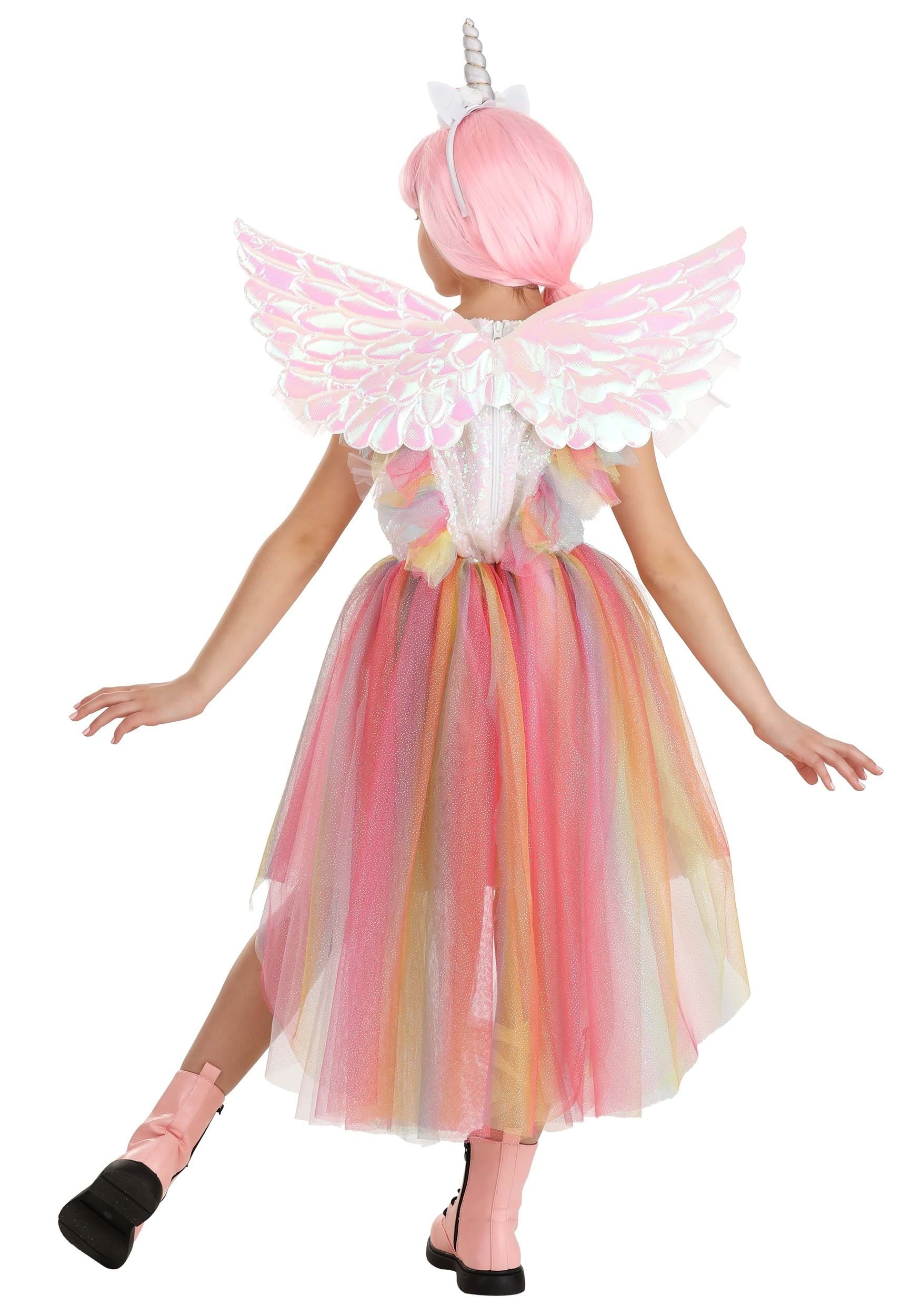 Girl's Deluxe Winged Unicorn Costume