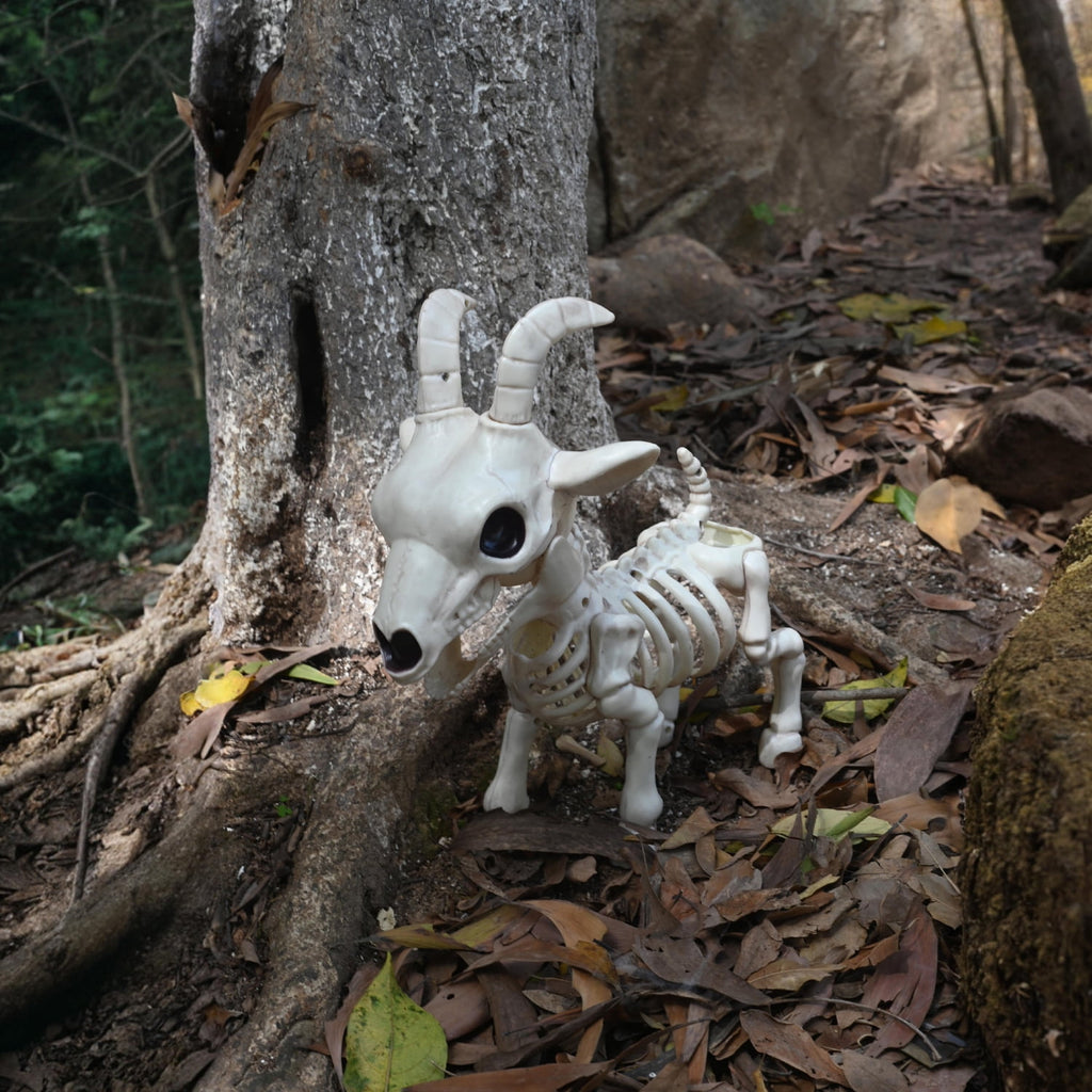 Seasons Skeleton Pygmy Goat Halloween Decoration for Crazy Bonez Skeleton Line