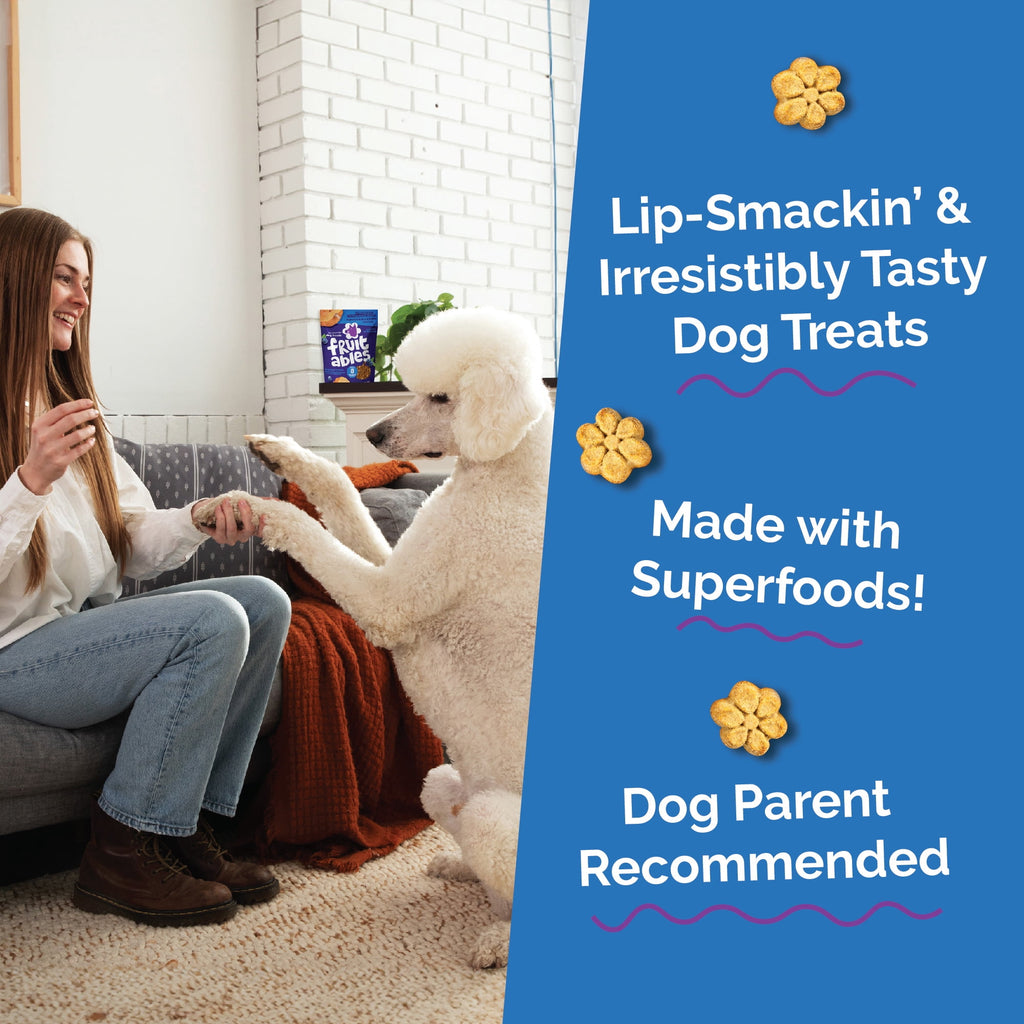 Fruitables Baked Pumpkin & Blueberry Flavor Treats for Dogs - 7 oz