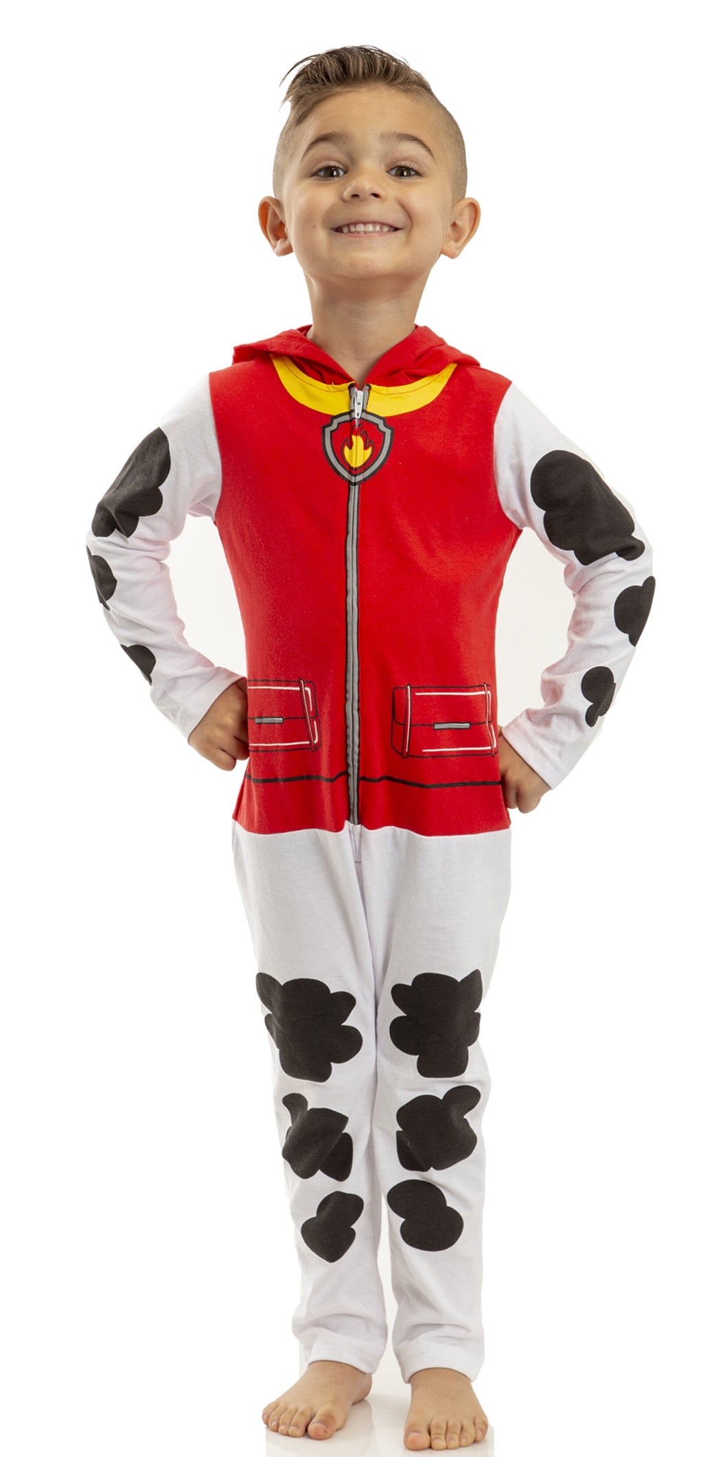 Paw Patrol Rubble Infant Baby Boys or Girls Zip Up Cosplay Coverall Toddler to Big Kid