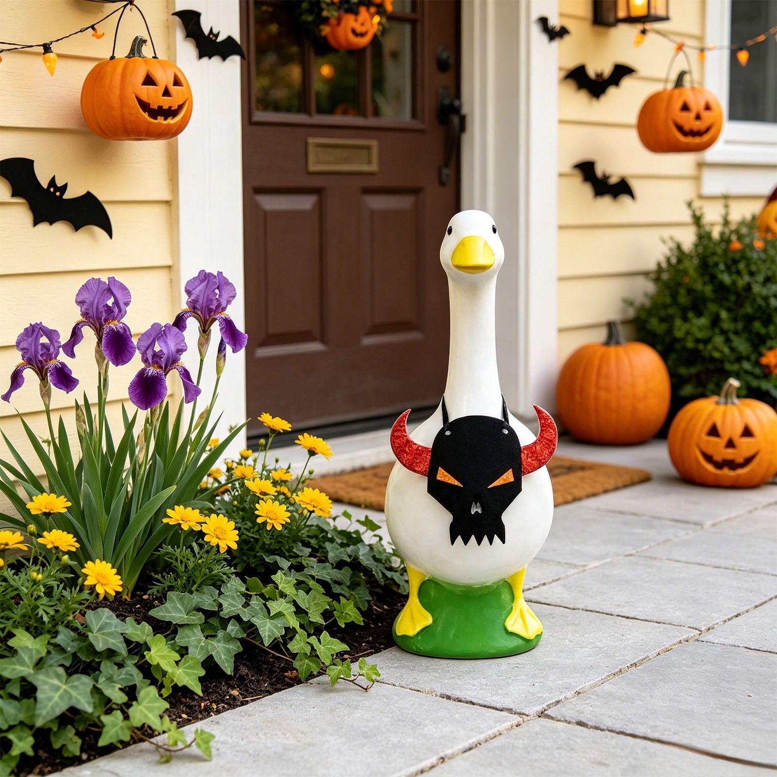 XGFHYJEH Porch Goose Outfits Halloween, Porch Goose Clothes Clearance, Goose Clothes for Porch Goose, Goose Costume 23'' for Outdoor Outside Front Porch Garden Yard Lawn