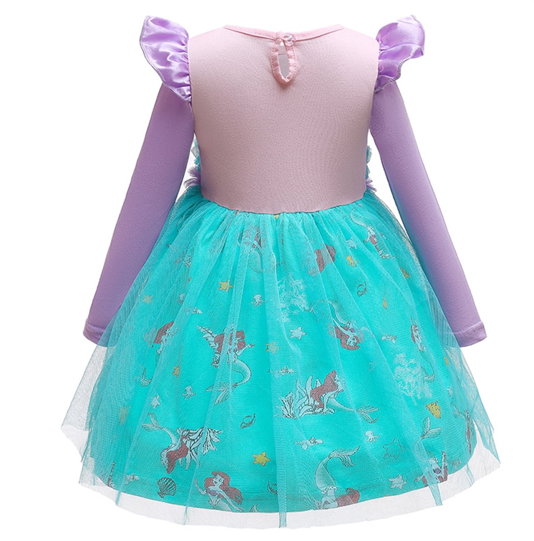 WIBACKER 1-6Y Toddler Girls Princess Costumes Dresses Fancy Dress Up Clothes for Halloween Party Cosplay, Christmas Gift