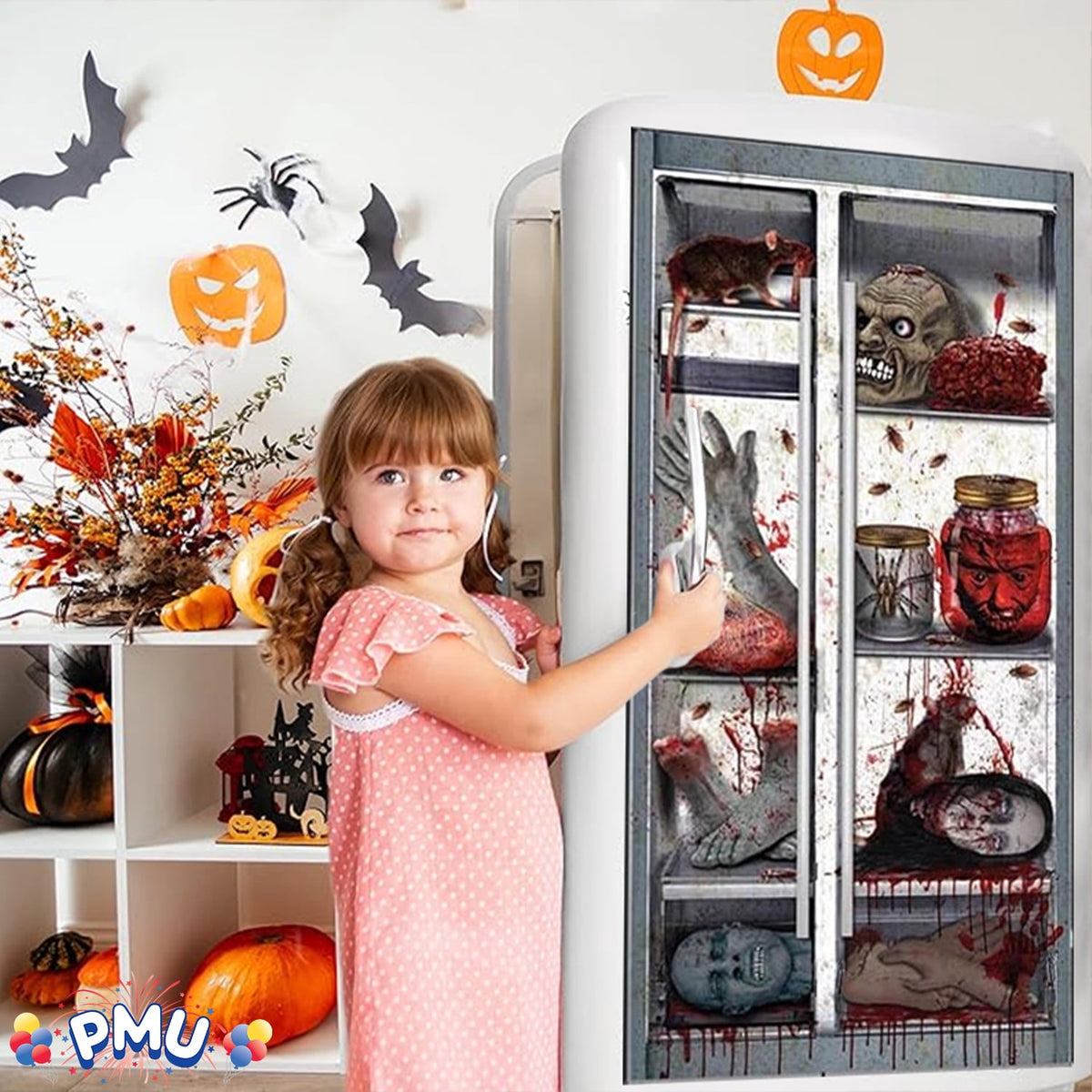 PMU Halloween Microwave Door Decoration 12in x 24in (1/pkg) Pkg/1