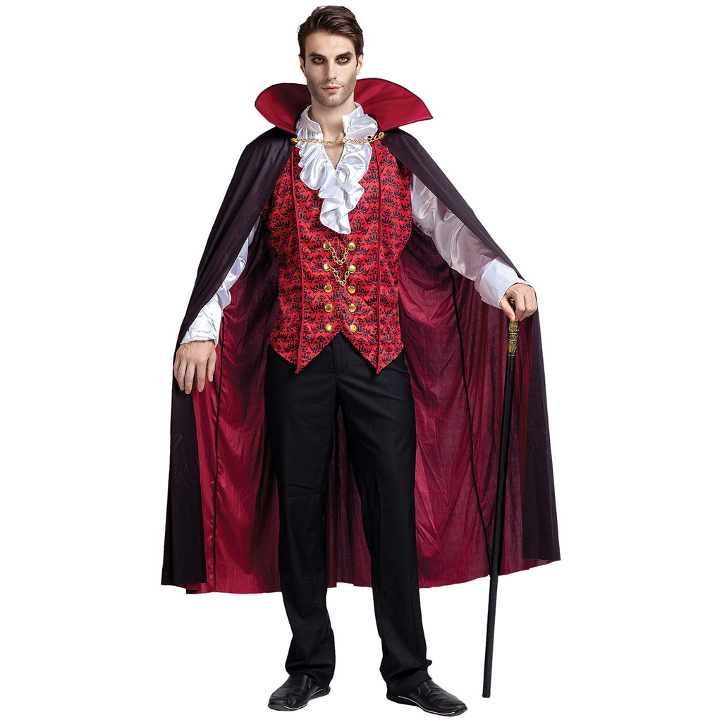 Joyfy Gothic Vampire Costume Kids, Toddler Vampire Costume Halloween Vampire Costume, Vampire costume for boys, Halloween Party Dress Up (3-4yrs)