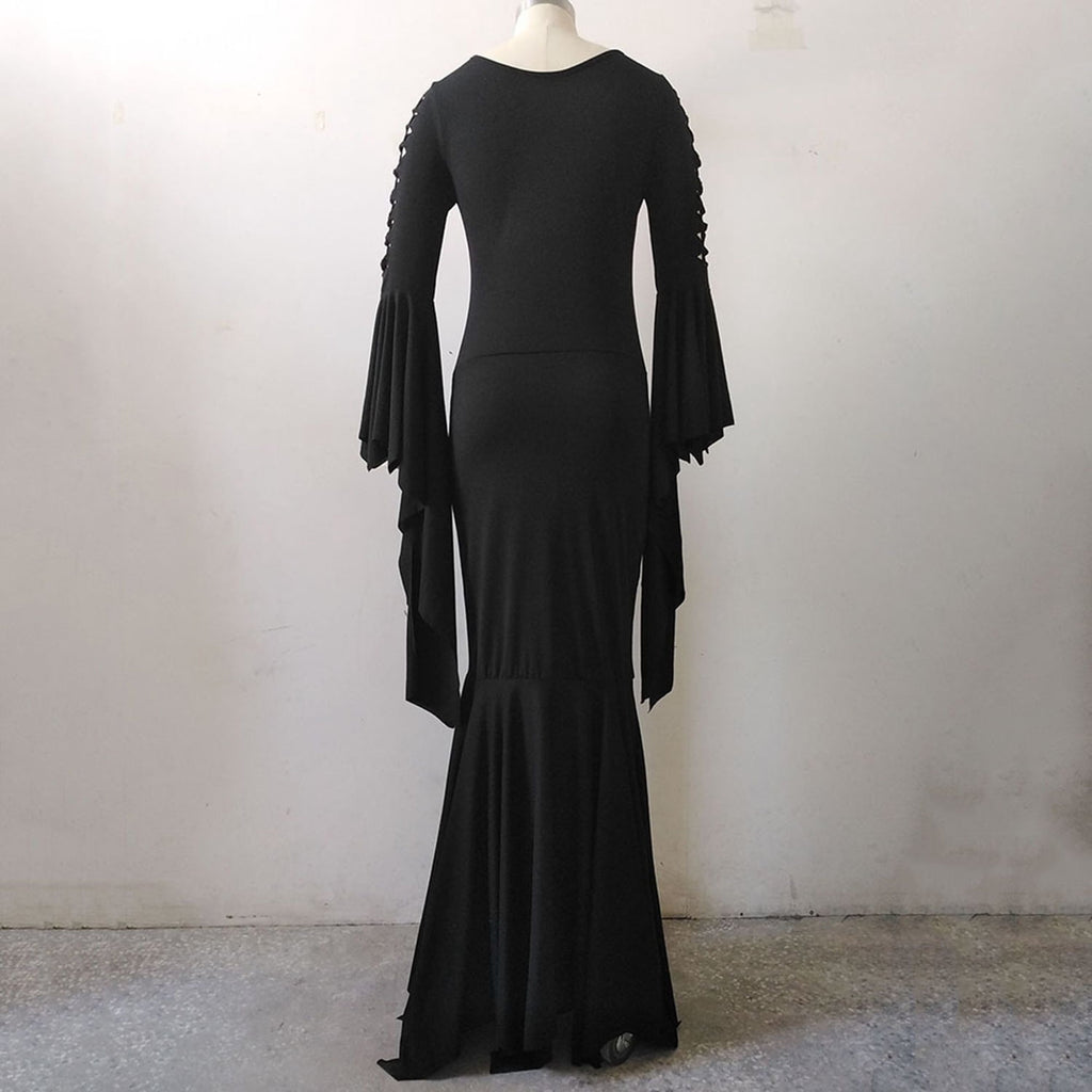 CHOYURME CHONYURM Morticia Floor Dress Costume Adult Women Gothic Witch Vintage dress