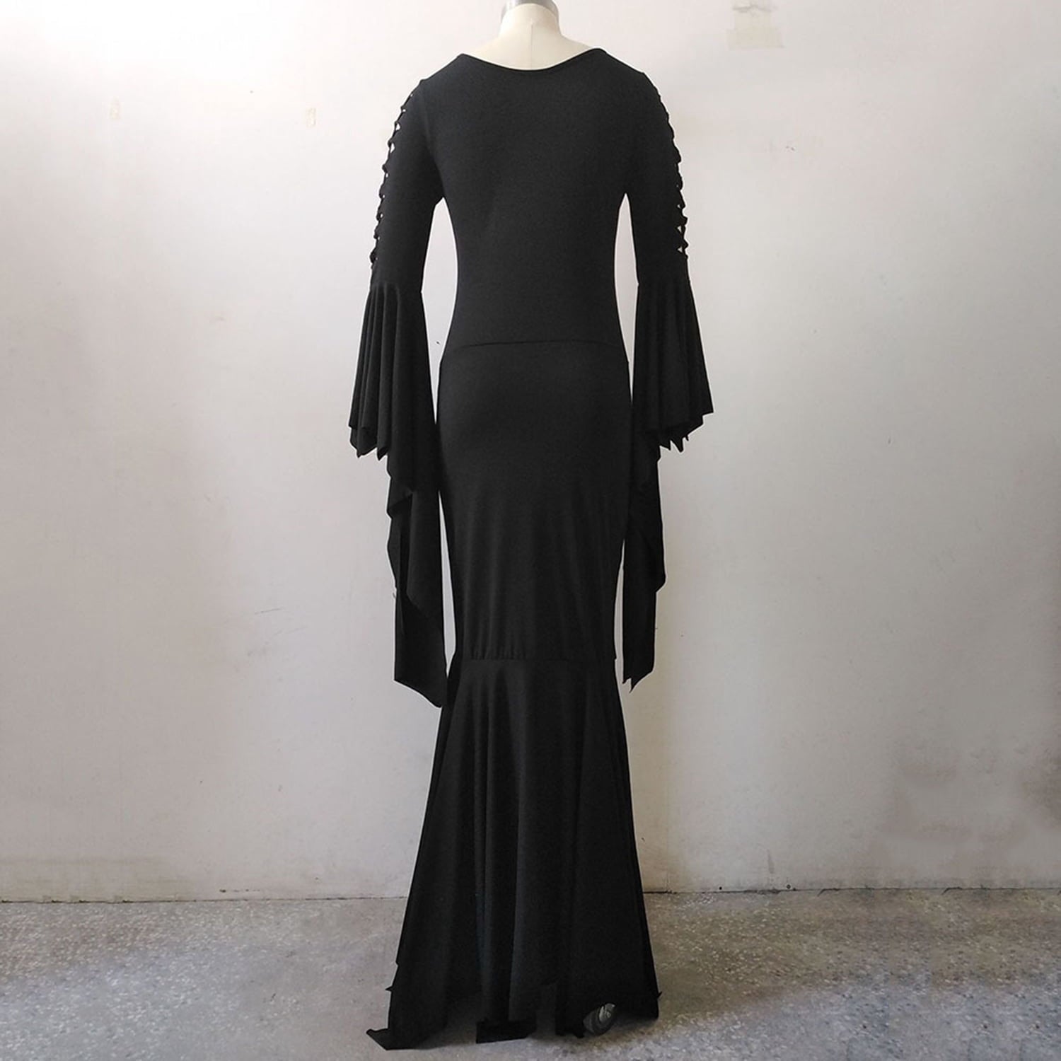 CHOYURME CHONYURM Morticia Floor Dress Costume Adult Women Gothic Witch Vintage dress