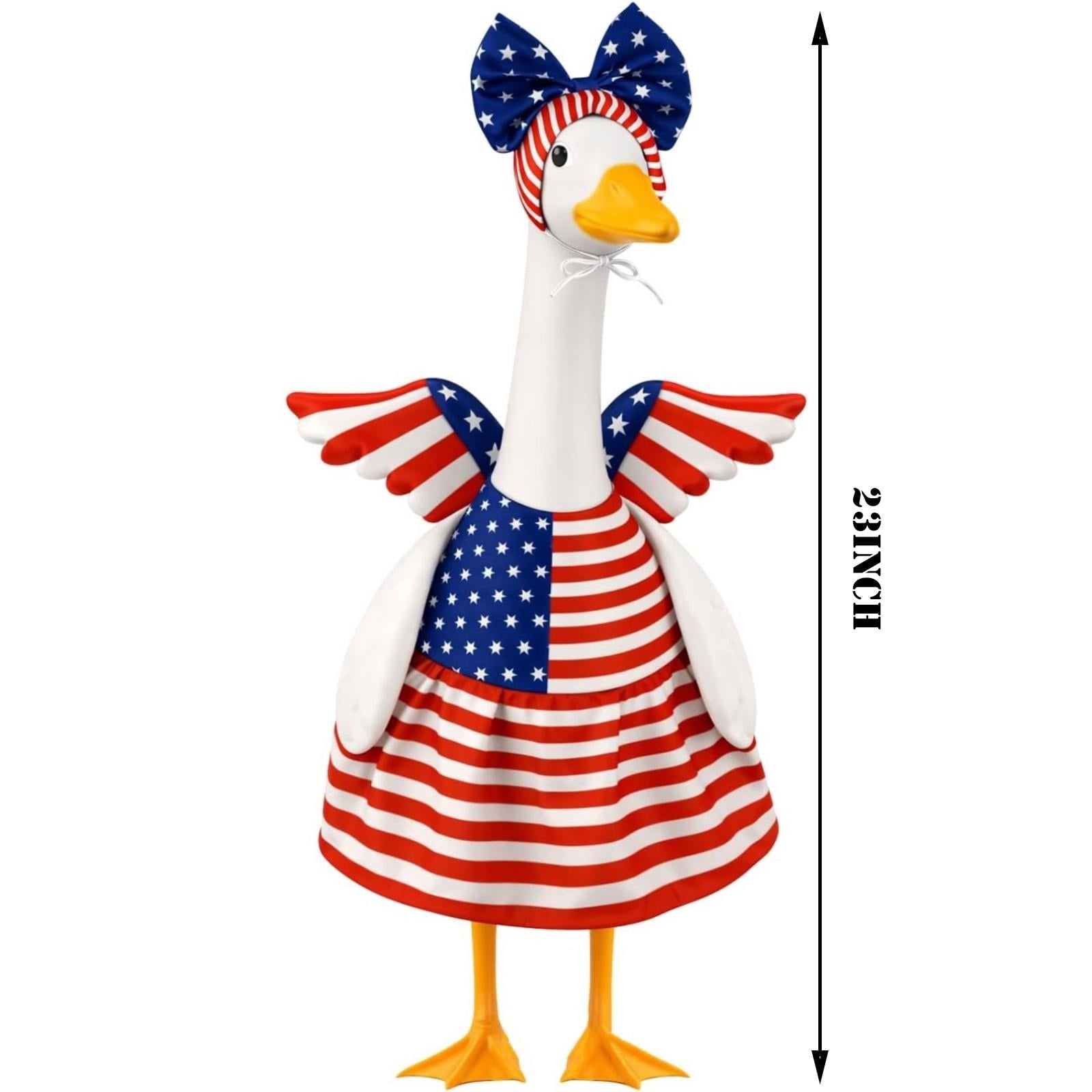Outdoor Holiday Yard Decor, 23 Inch Porch Goose Outfits, Halloween Pumpkin Themed Porch Goose Clothes, Porch Goose Set with Hat and Treat Bag, Fits Standard 23 Inch Large Porch