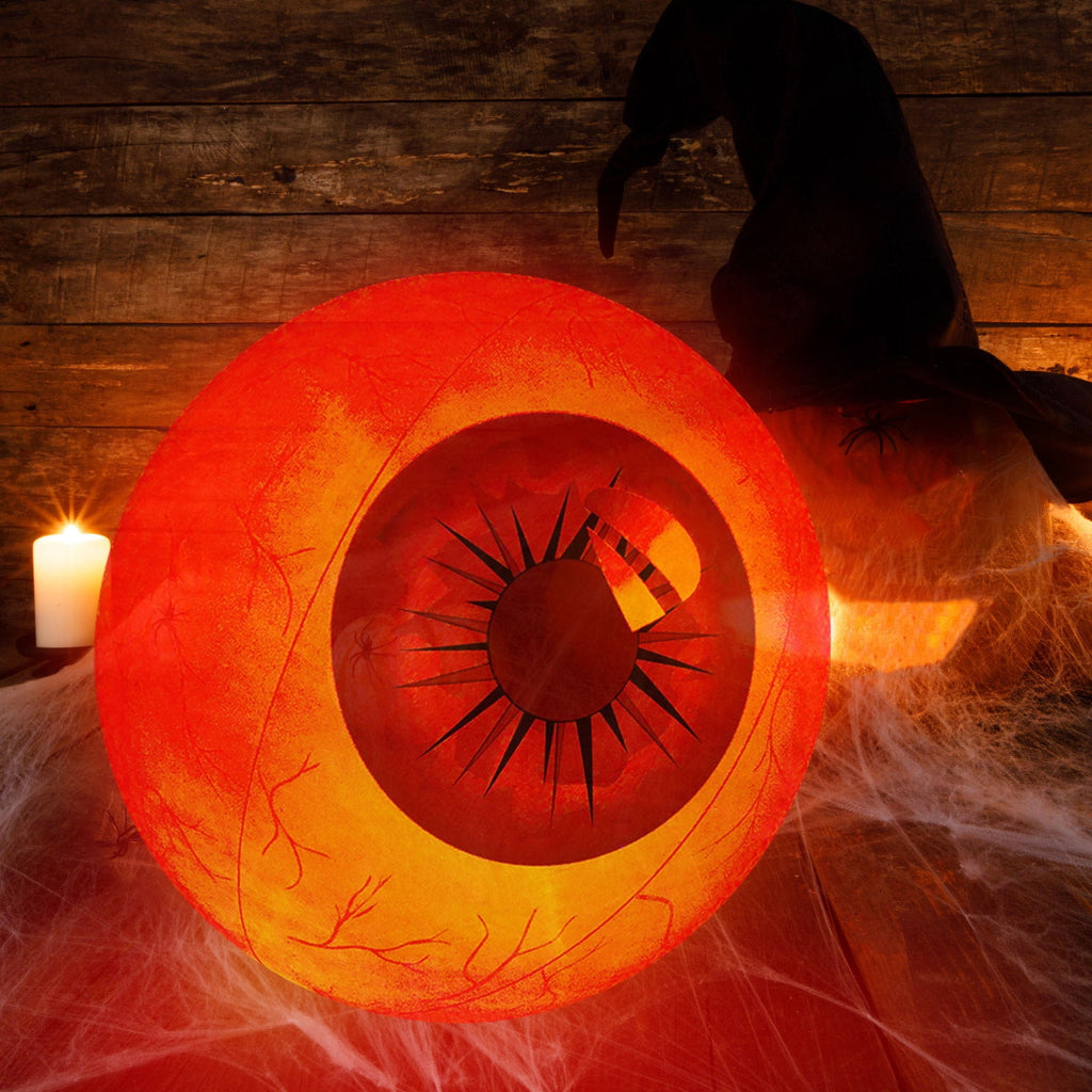Kdkad Halloween Inflatables Large Set of Eyes Decoration, 23.6 Inch Large LED Glowing Eyes Inflatable Set, Blow Ups Eyes for Yard Horror Parties & Blow-Up Displays