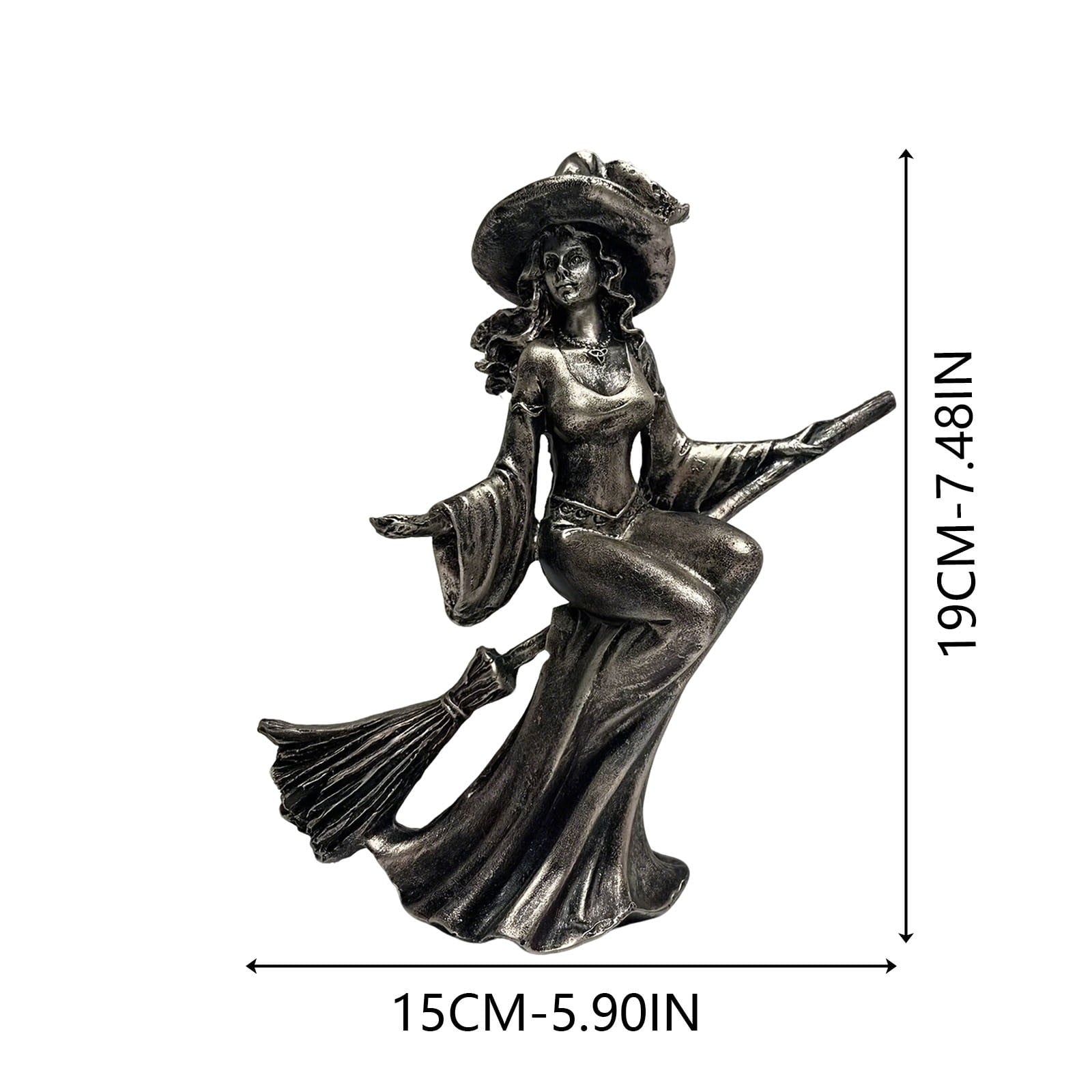 Halloween Witch Lamp,Stained Gothic Witch Hat Led Lamp for Stained Glass Inspired, Spooky Decorative Standing Night Light,Unique Halloween Party Lighting Decorations Door for Indoor