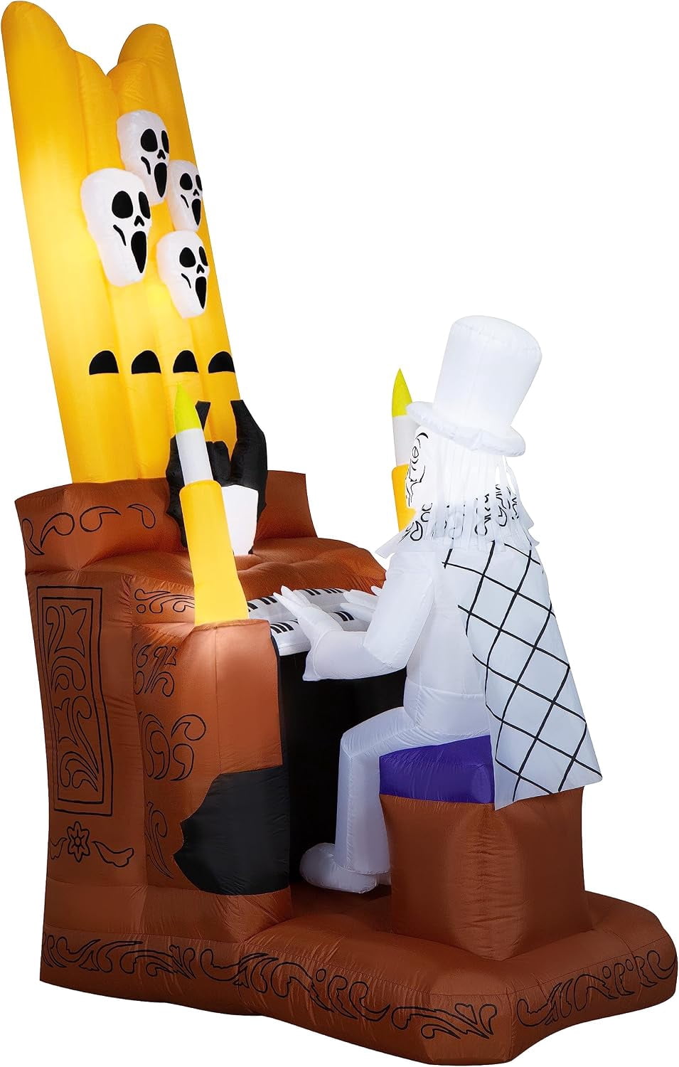 7 Ft Haunted Mansion Airblown Inflatable Animated Organ Player Halloween Decoration