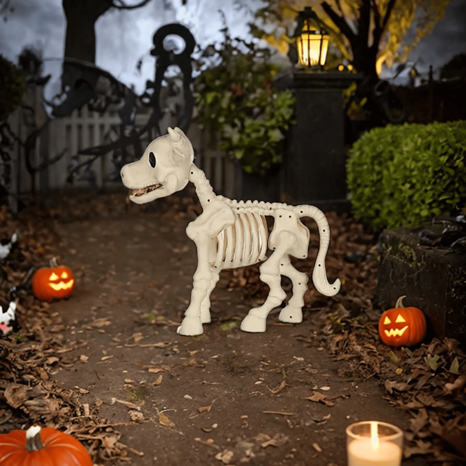 amlbb Halloween Decoration Halloween Skeleton Horror Decorations Simulation Animals Skeleton Ornaments Bar Decoration Frogs Skeleton on Clearance