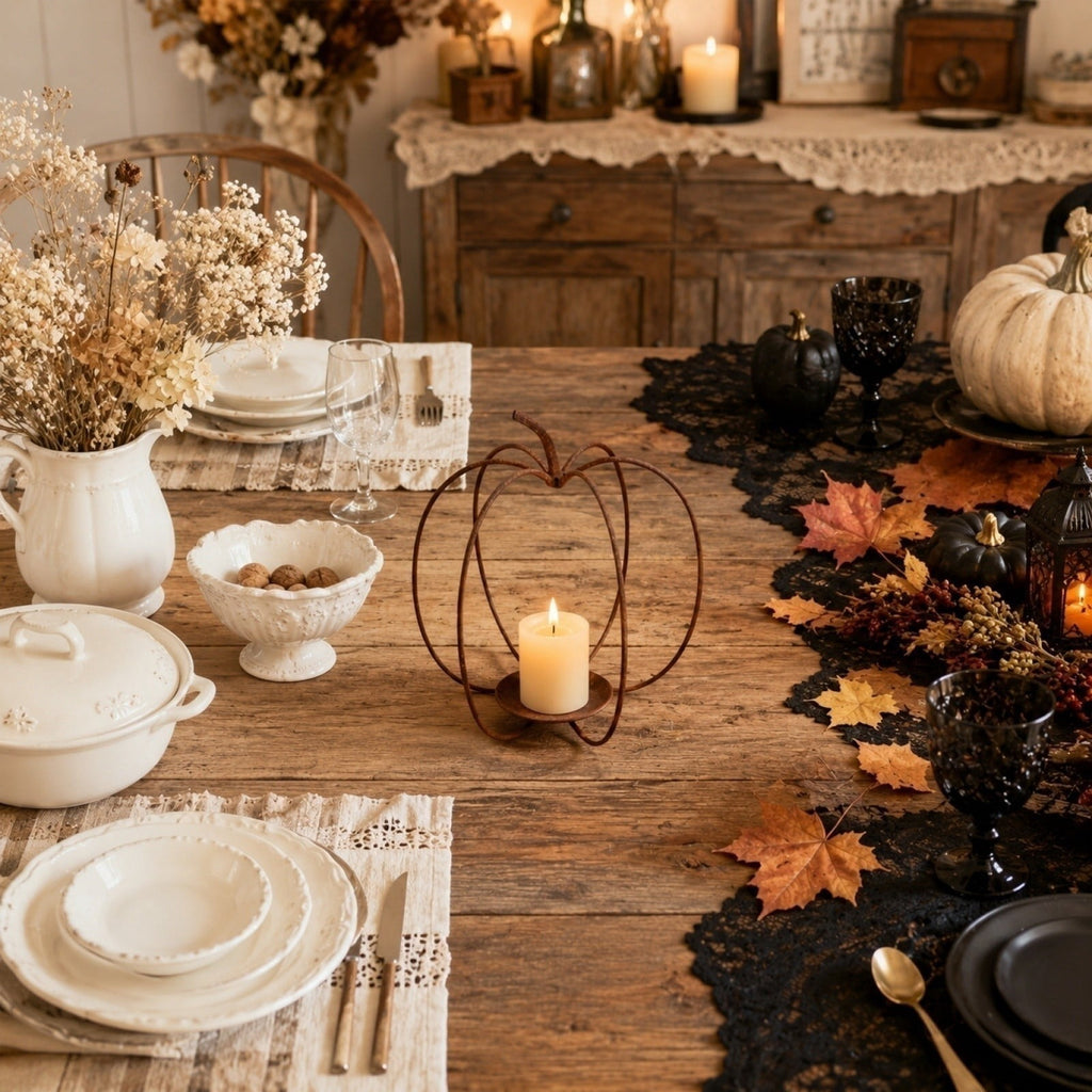 1Pc Halloween Mini Pumpkin Branches Artificial Black Twigs Vase Fillers for Table Mantel Centerpiece Creepy Gothic Scary House Decor