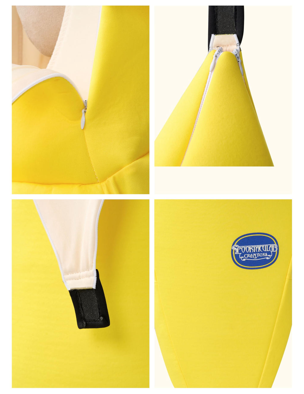 Joyfy Men's Banana Costume for Adult Funny Fruit Costume Banana Halloween Fancy-Dress Costume for Themed Party Cosplay