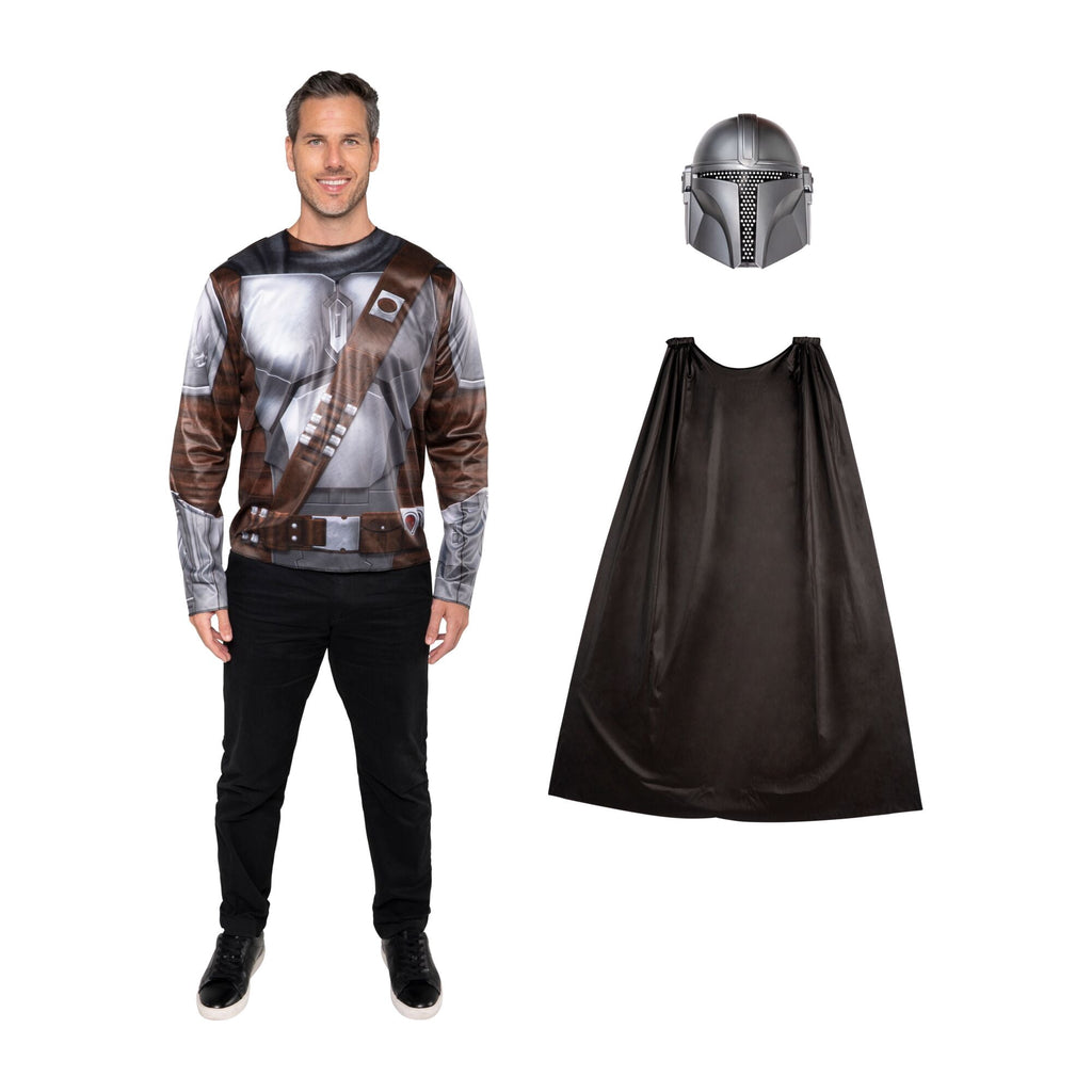 Star War's The Mandalorian 3pc Halloween Costume for Children, Boy's Size S/M (28/34), by Jazwares