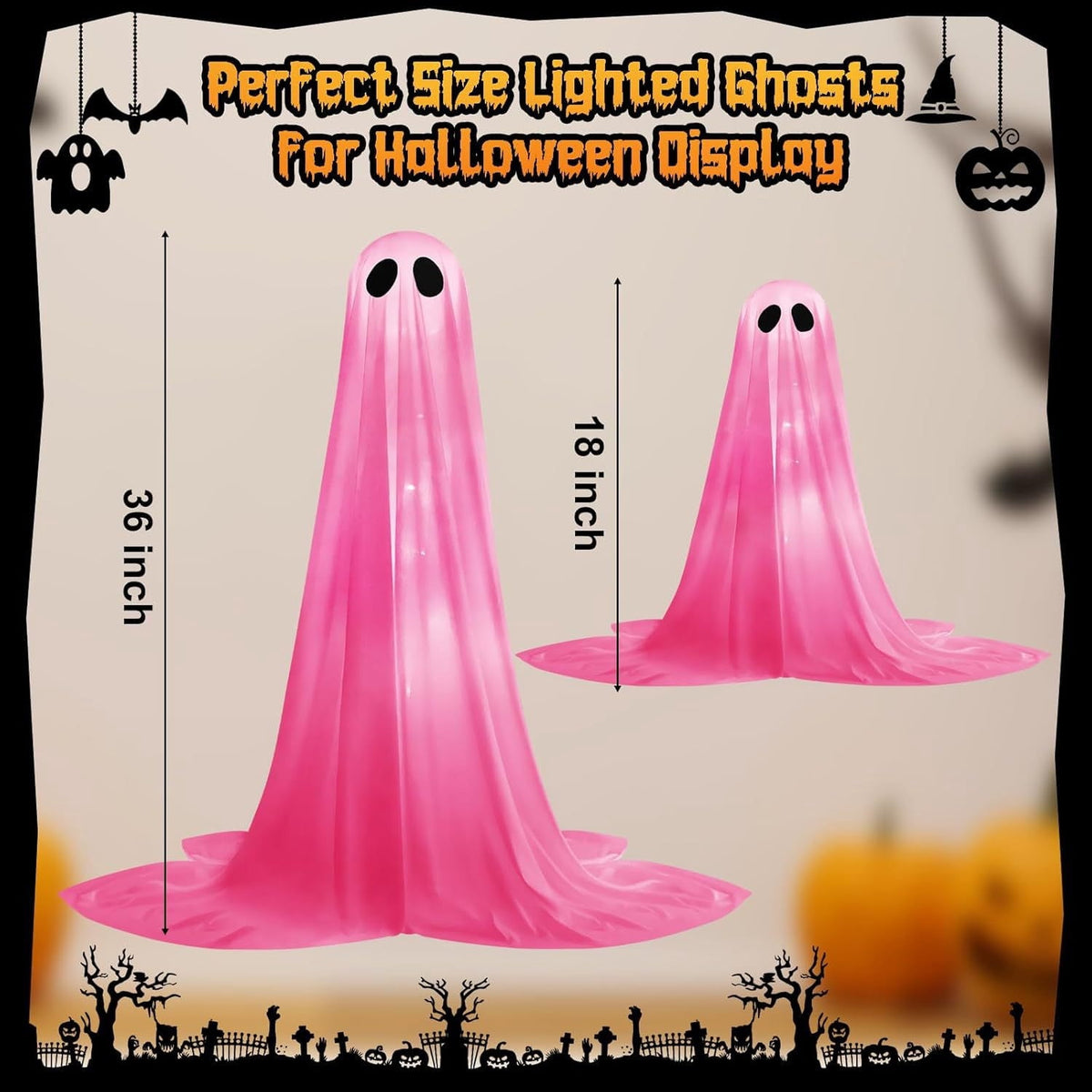 Skegnu Halloween Decorations Outdoor, Inflatable Ghost Halloween Decor Inflatable Ghost Halloween Decor