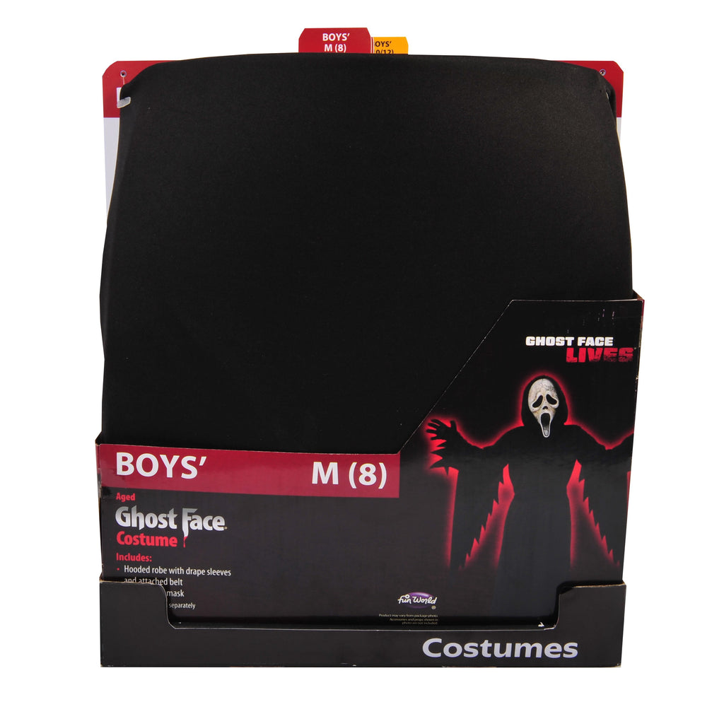 Aged Ghostface 2pc, Halloween Costume for Children, Boys Size L (10/12), by Fun World