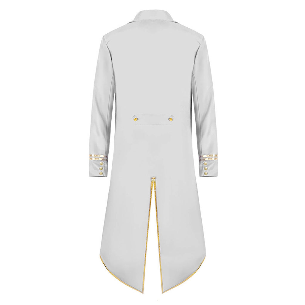 Men Clearance LYXSSBYX Mens Jackets Fall Fashion Halloween Men's Costume Men's Mid Length Retro Tuxedo Costume