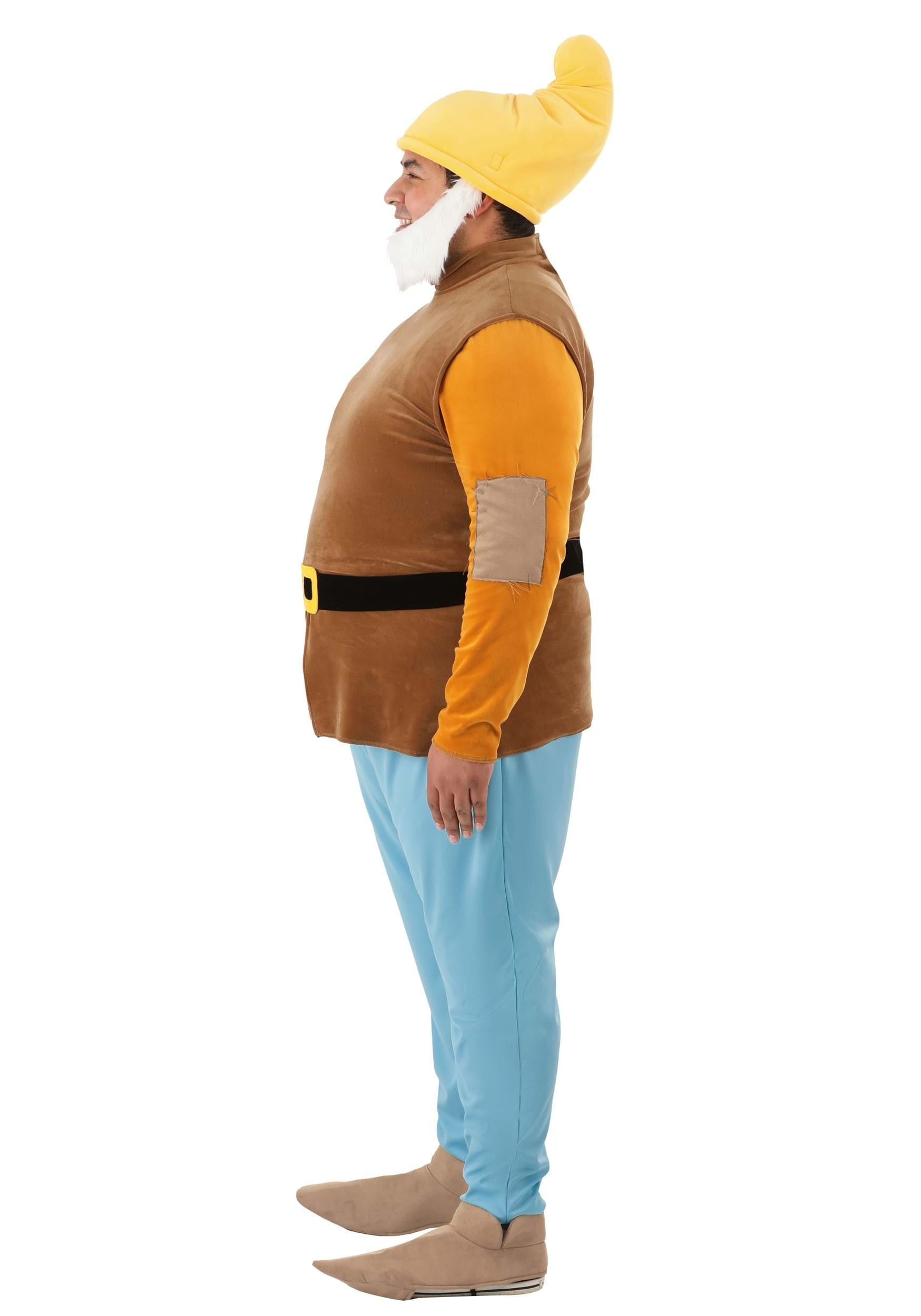 Men's Plus Size Disney Snow White Happy Dwarf Costume