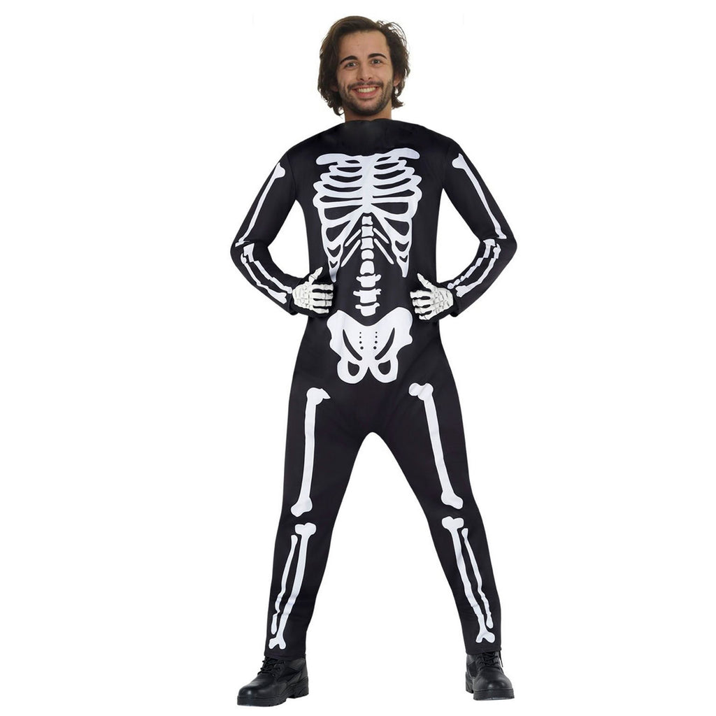 Morph Costumes Mens Skeleton Costume Men Adult Skeleton Suit Outfit Scary Halloween Costumes For Men M