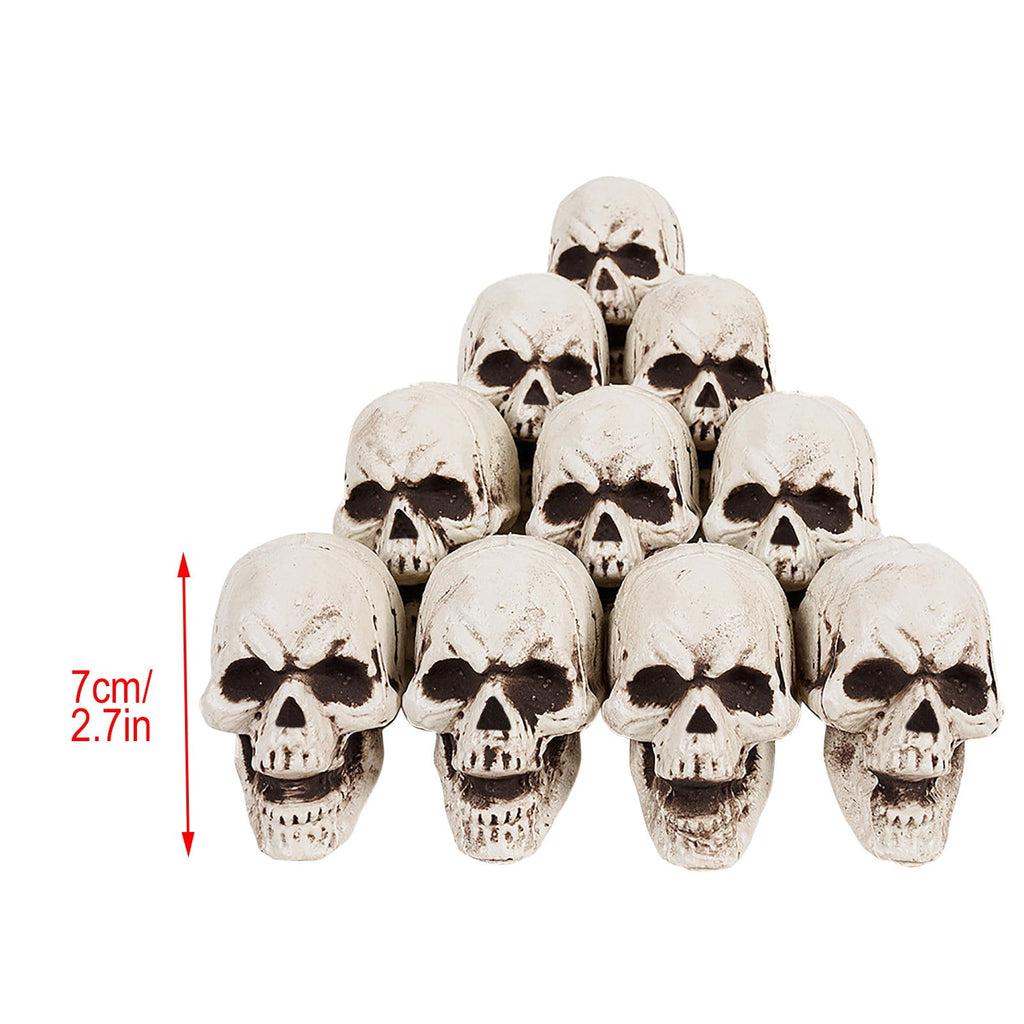 CASAFUN Halloween Skulls Realistic Looking Skulls Human Skeleton Head Skull for Halloween Bar Home Table Decoration