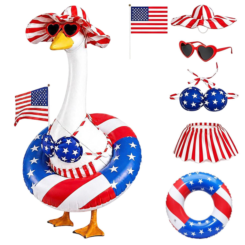 Outdoor Holiday Yard Decor, 23 Inch Porch Goose Outfits, Halloween Pumpkin Themed Porch Goose Clothes, Porch Goose Set with Hat and Treat Bag, Fits Standard 23 Inch Large Porch