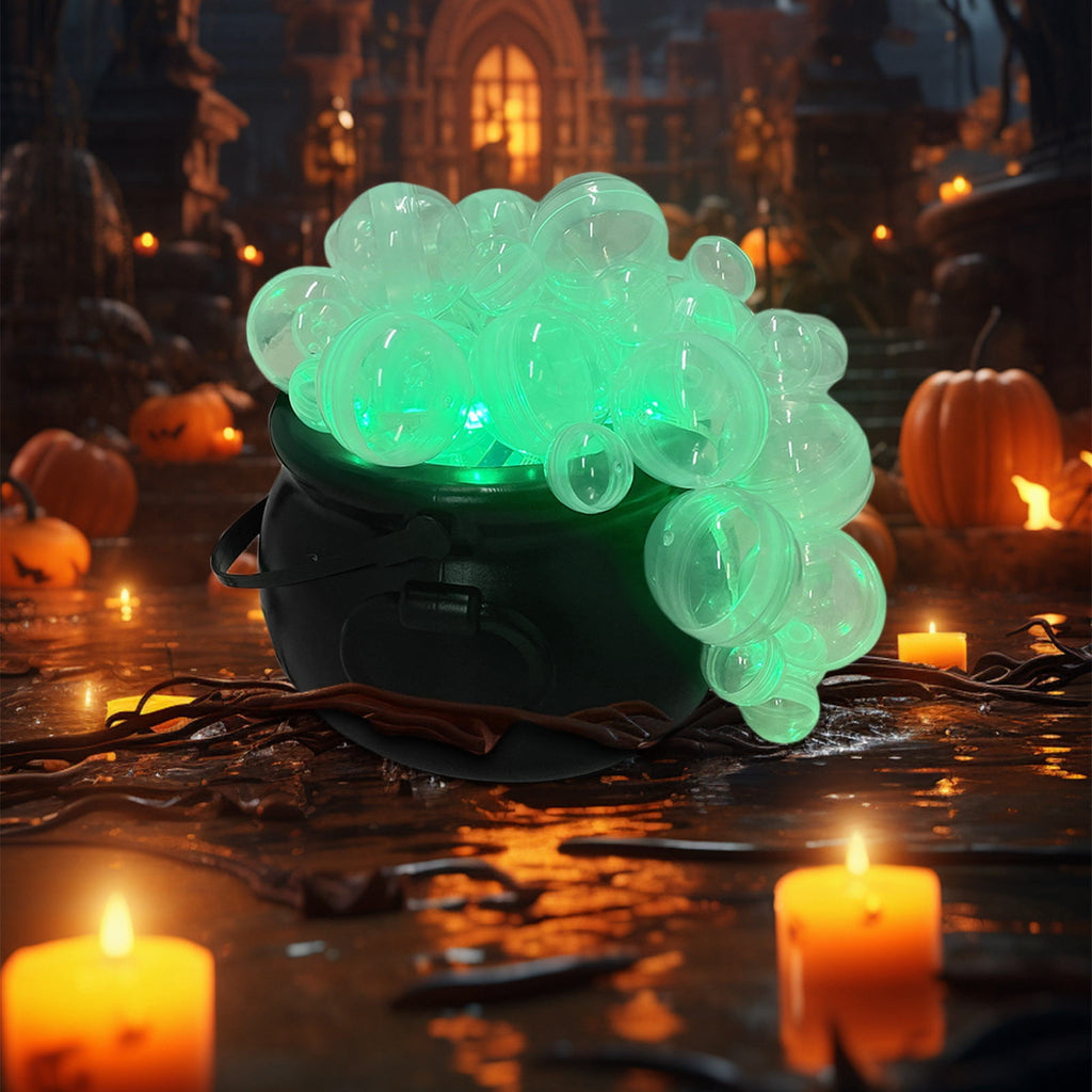 Muecwrye Halloween Decorations Outdoor, Halloween Clearance! Halloween Witches Cauldron with Lights, DIY Bubbling Cauldron Set Decor for Home Porch Outside, Halloween Party Supplies( Without Tripod)