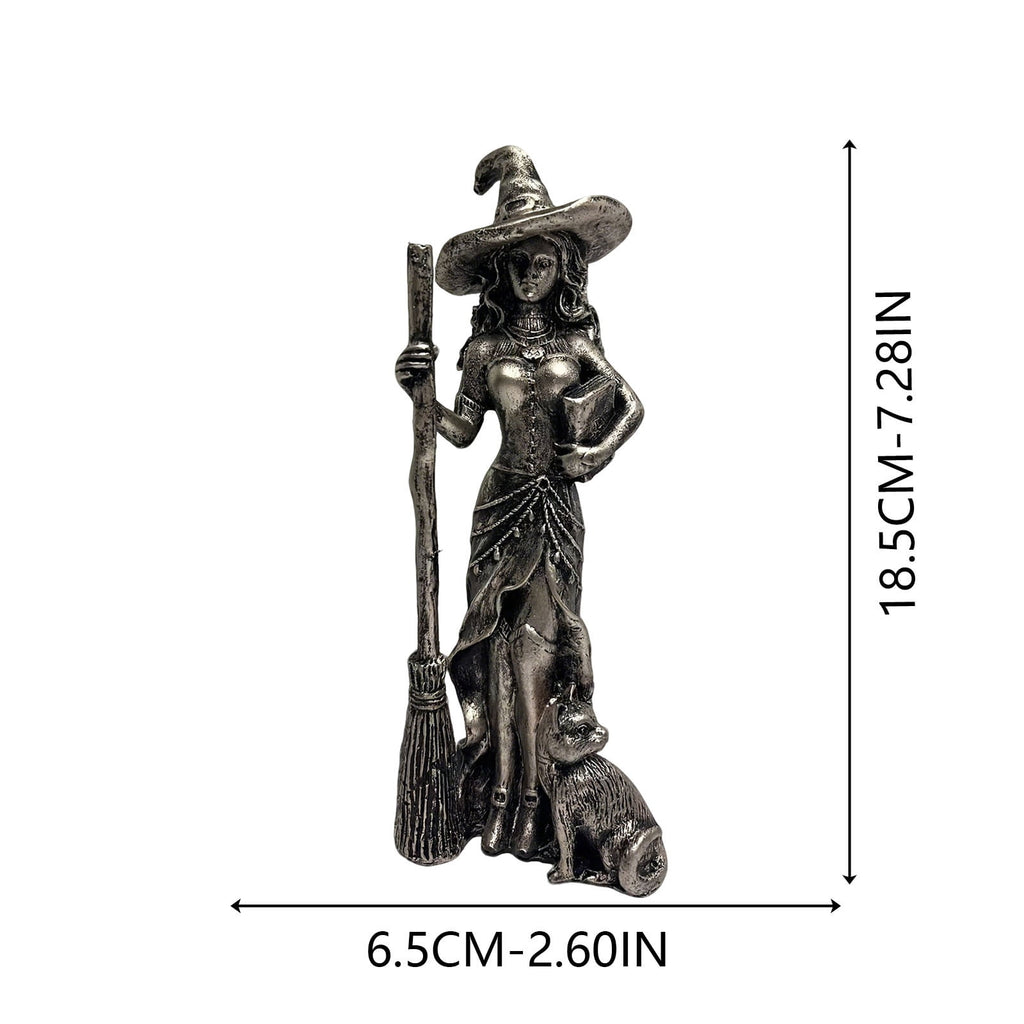 Halloween Witch Lamp,Stained Gothic Witch Hat Led Lamp for Stained Glass Inspired, Spooky Decorative Standing Night Light,Unique Halloween Party Lighting Decorations Door for Indoor
