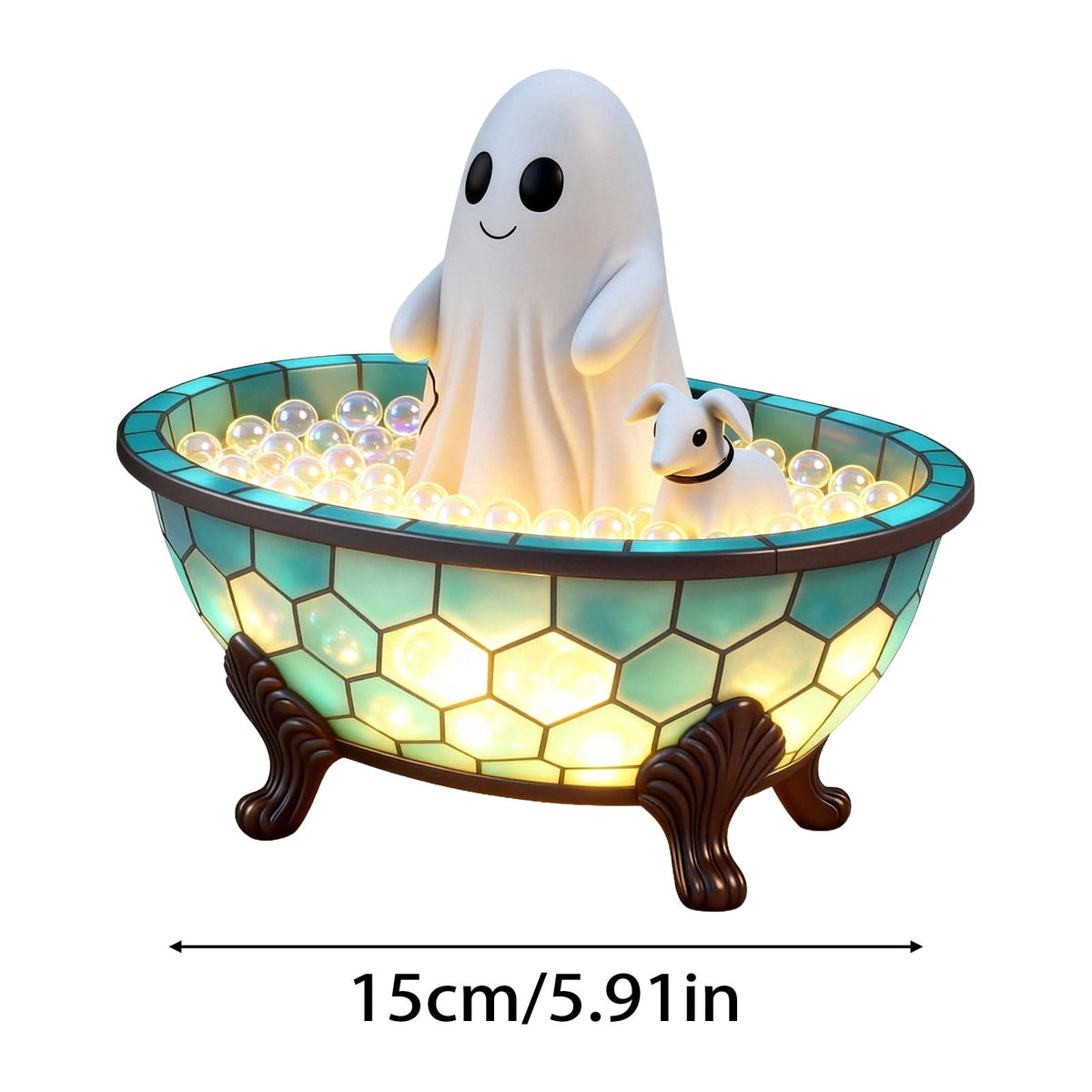 YZEGDCH Halloween 3D Ghost Campfire Flickering Night Light 2 Funny Roasting Marshmallows at Campfire LED Electric Faux Flameless Campfire Nightlight Funny Halloween Decor