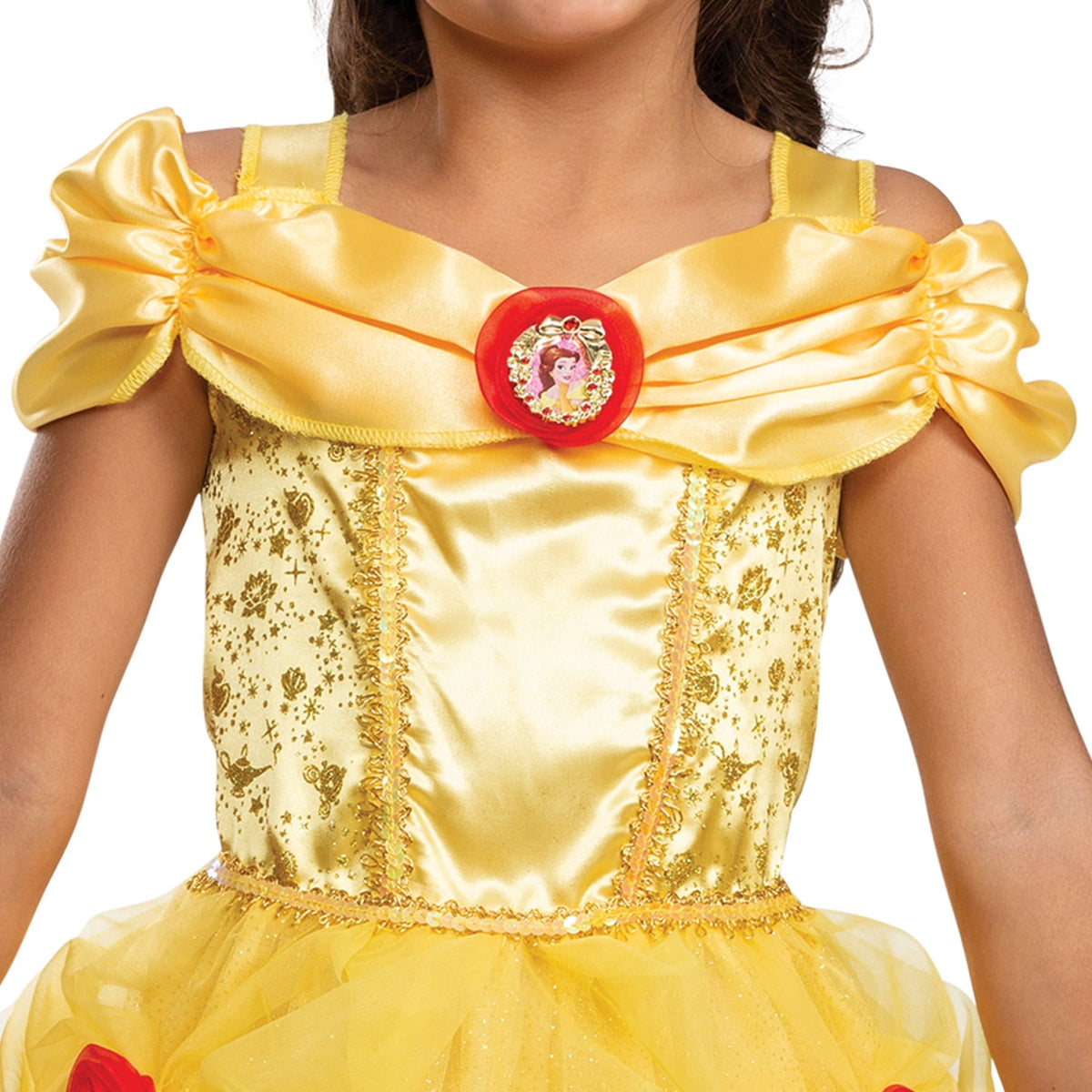 Disney Beauty & The Beast Belle Halloween Costume for Children, Girls Size XS (4/5), by Disguise
