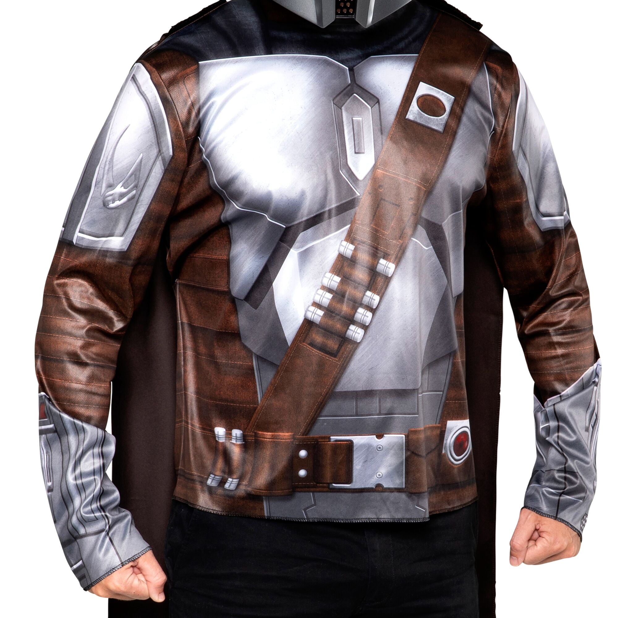 Star War's The Mandalorian 3pc Halloween Costume for Children, Boy's Size S/M (28/34), by Jazwares