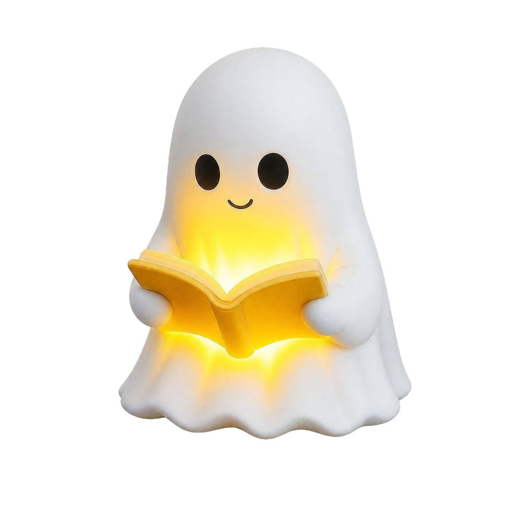 Diceymbol Halloween Decorations and Fall Decor, Halloween Venue Decoration Ghost Props LED Illuminated Ghost Decorations for Tabletop, Mantel, Shelf Indoor Outdoor 9.05 inch