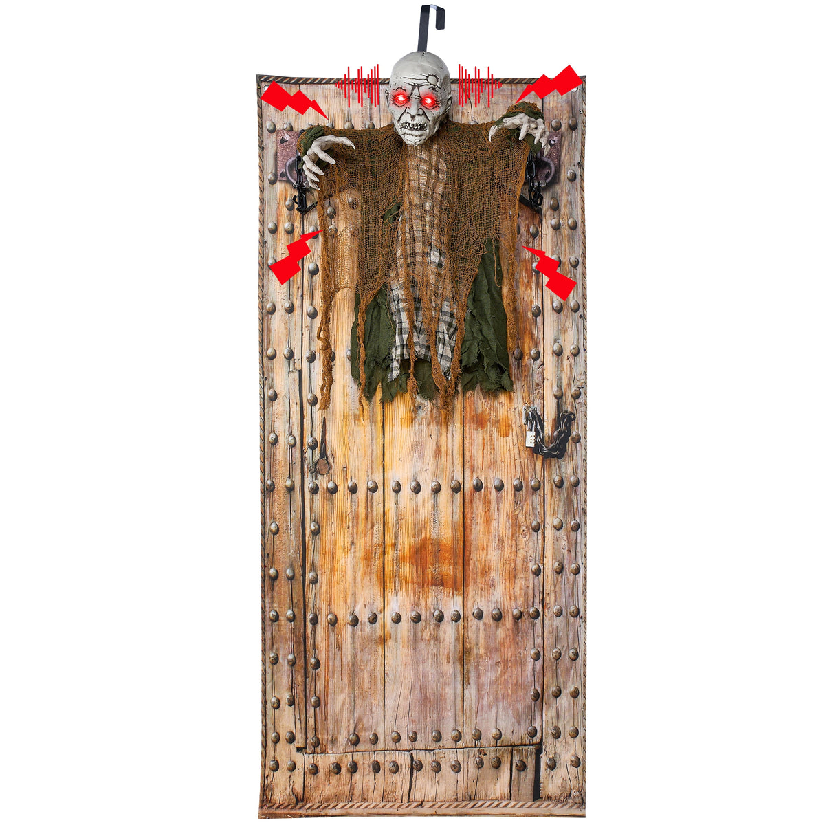 Joyfy 7.8 Ft(93.6 in) Halloween Grim Reaper Decorations Outdoor, Rotatable Flying Scream Scarecrow Skeleton Ghosts Decor for Graveyard Haunted House Props, Garden, Porch, Yard Lawn