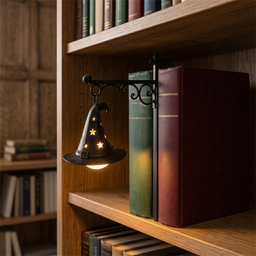 Halloween Ghost Library Lantern Decorative Bookshelf Lighting, Reading Book Shelf Lights for Study Reading Corner Home Library Gift for Book Lovers Bookworms