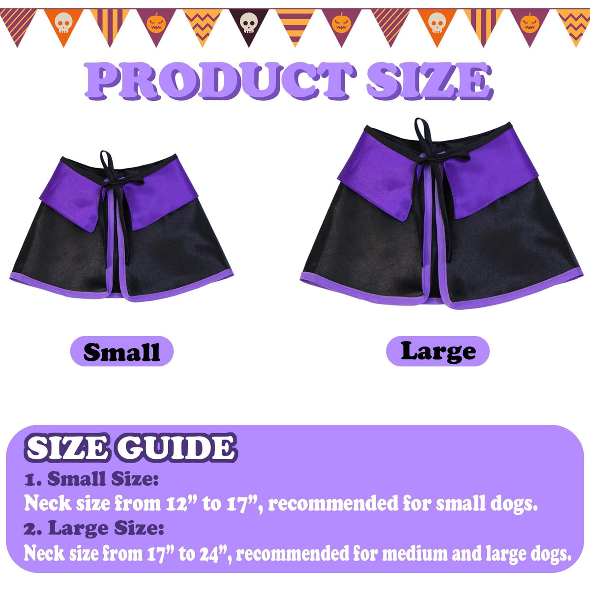 WILLED Halloween Pet Costumes, Cat Wizard Costume, Dog Witch Cloak & Hat, Purple Witch Cloak for Cats, Dogs, Kittens, Puppies, Rabbits, Perfect for Halloween, Parties, Cosplay, and Daily Wear