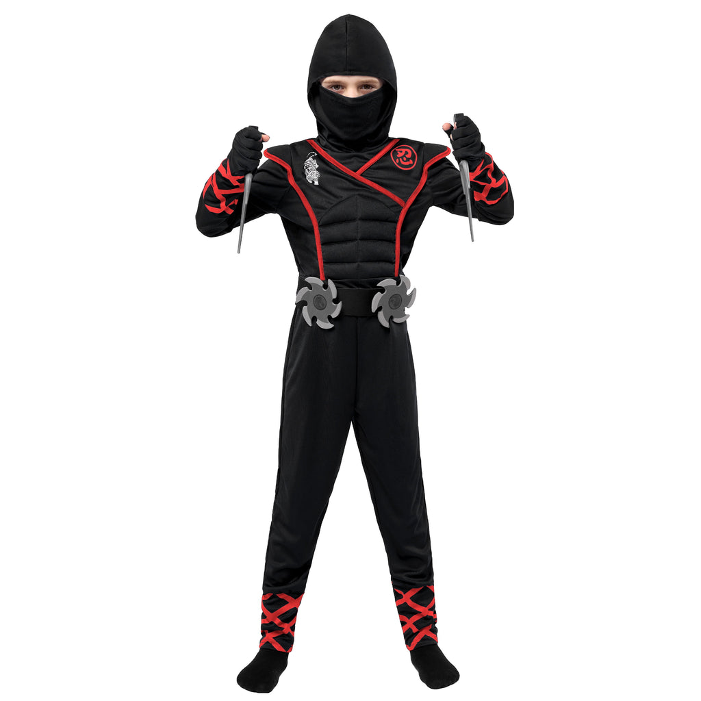 Joyfy Kids Ninja Costume for Boys Halloween Fancy Dress Costume for Kids Age 3 & up