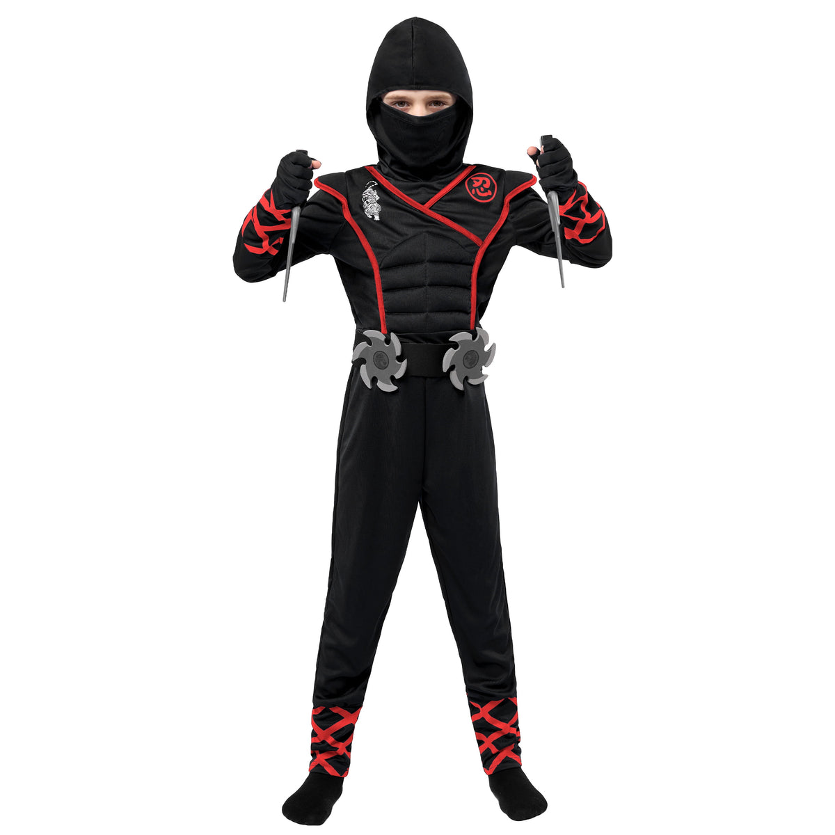Joyfy Kids Ninja Costume for Boys Halloween Fancy Dress Costume for Kids Age 3 & up