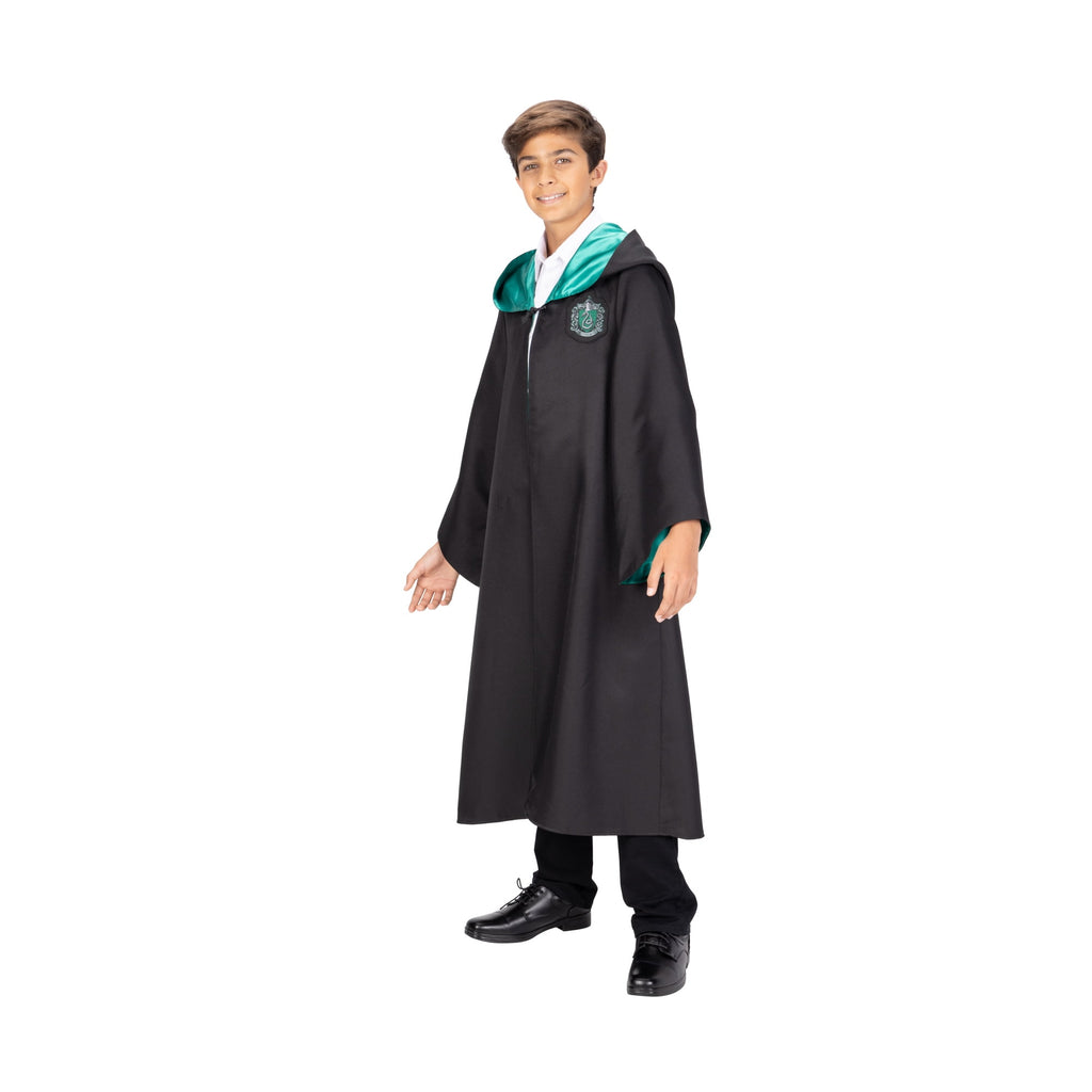 Harry Potter Boys or Girls Premium Hogwarts Slytherin Cosplay Robe, Size L/XL