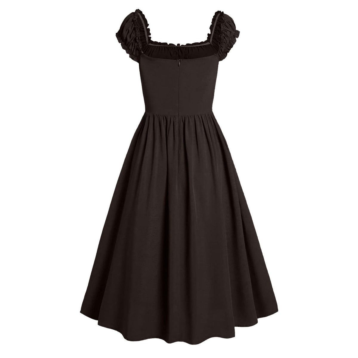 Jsaierl Womens Vintage Medieval Dress Renaissance Pleated Dress with Corset Patchwork Ball Gown Sleeveless Lace Up Midi Dresses