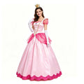 Adult Princess Peach Costume For Women Halloween Cosplay Dress