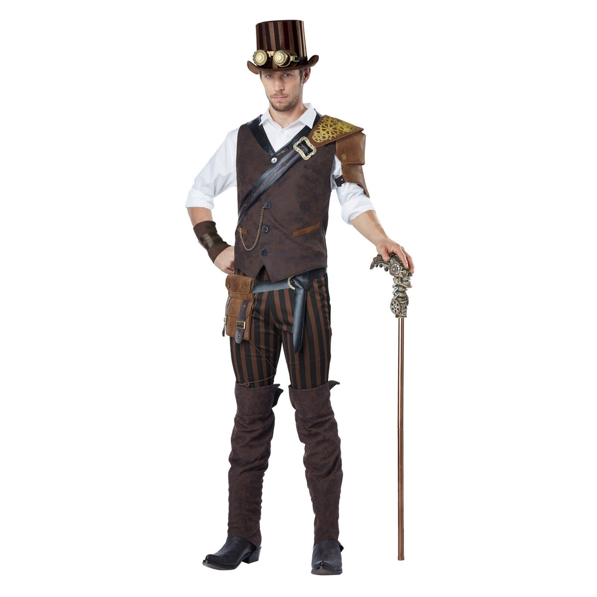 California Costume Collections Steampunk Adventurer Men's Fancy-Dress Costume for Adult, S